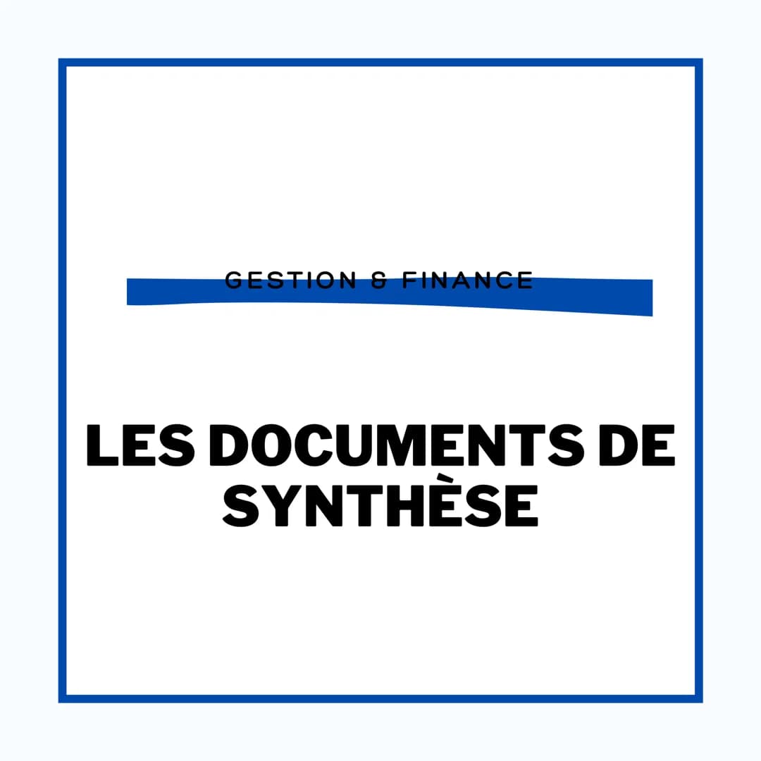 GESTION & FINANCE
LES DOCUMENTS DE
SYNTHÈSE LE COMPTE DE RÉSULTAT
Le compte de résultat est un document obligatoire
pour toutes les organisa