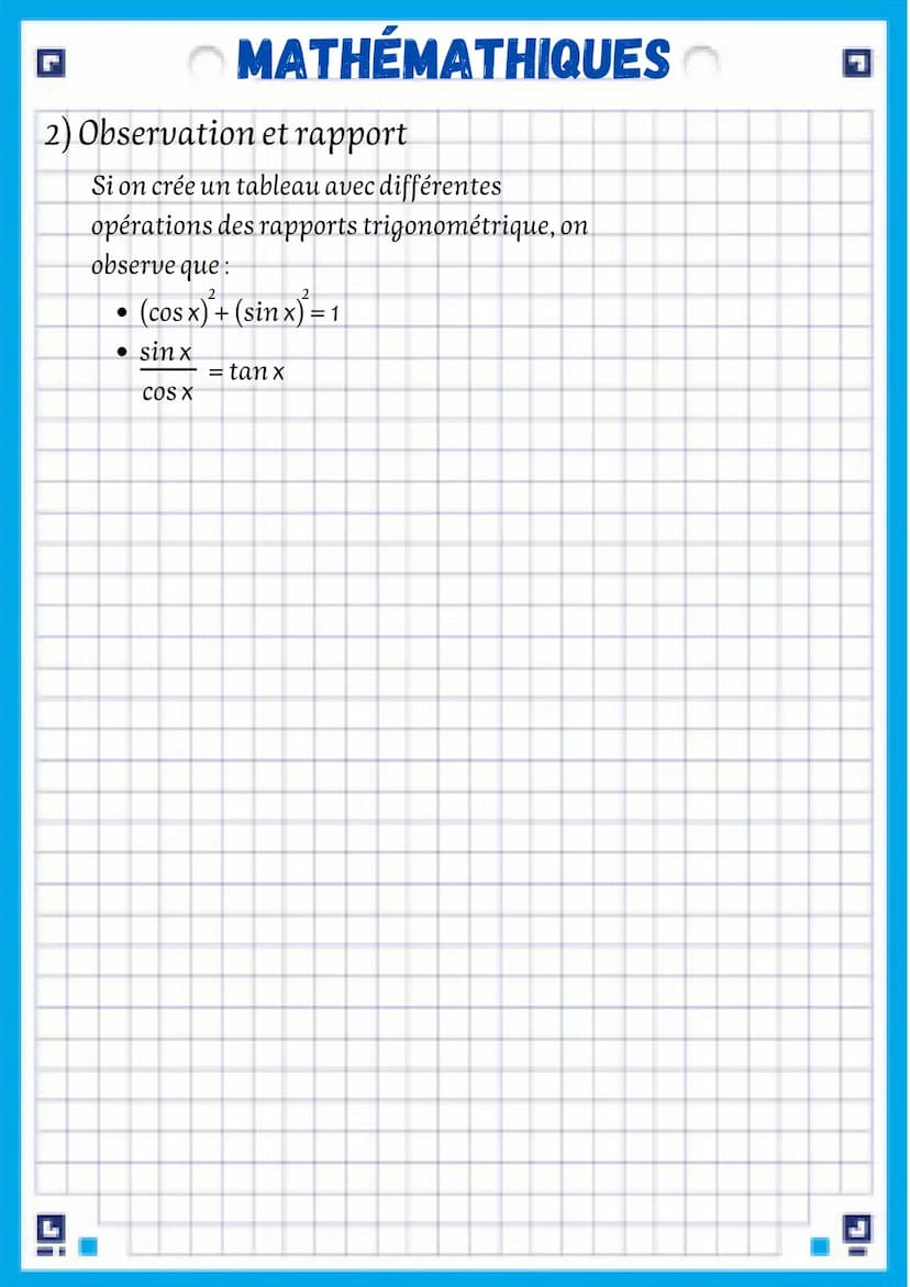 la trigonométrie est une branche des mathématiques
définition qui traite des relations entre distances et angles dans les
triangles et des f