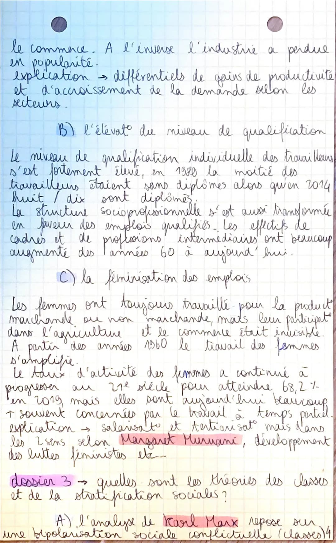 SES
COMMENT EST STRUCTURÉE LA SOCIETE FRANÇAISE
ACTUELLE 1
dossier 1- quels sont les facteurs qui structurent
et hierarchisent l'espace soci