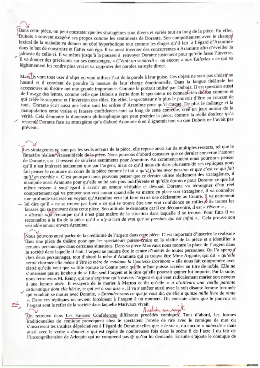 18 T.B.
T.B. D'excellents dévelofferments - Quelques passages restante
20
à mieux rattacher an
sujet
Français dissertation. Marivaux « Les F