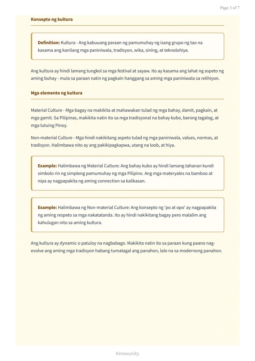 Antropolohiya: Kultura at Tradisyon sa Pilipinas
Pag-aaral sa kultura at tradisyon ng mga Pilipino sa pananaw ng
antropolohiya
Mga Layuning 