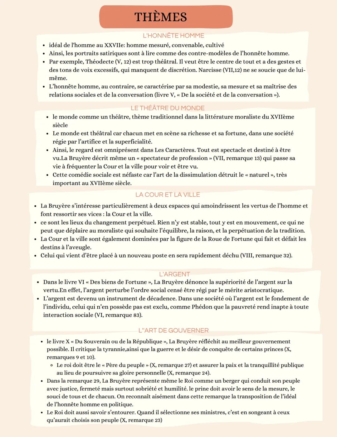 La Bruyère
Fiche d'identité de l'oeuvre
Titre : Les Caractères ou les Moeurs de ce siècle (livres Và X)
Auteur: Jean de La Bruyère
Date: 168