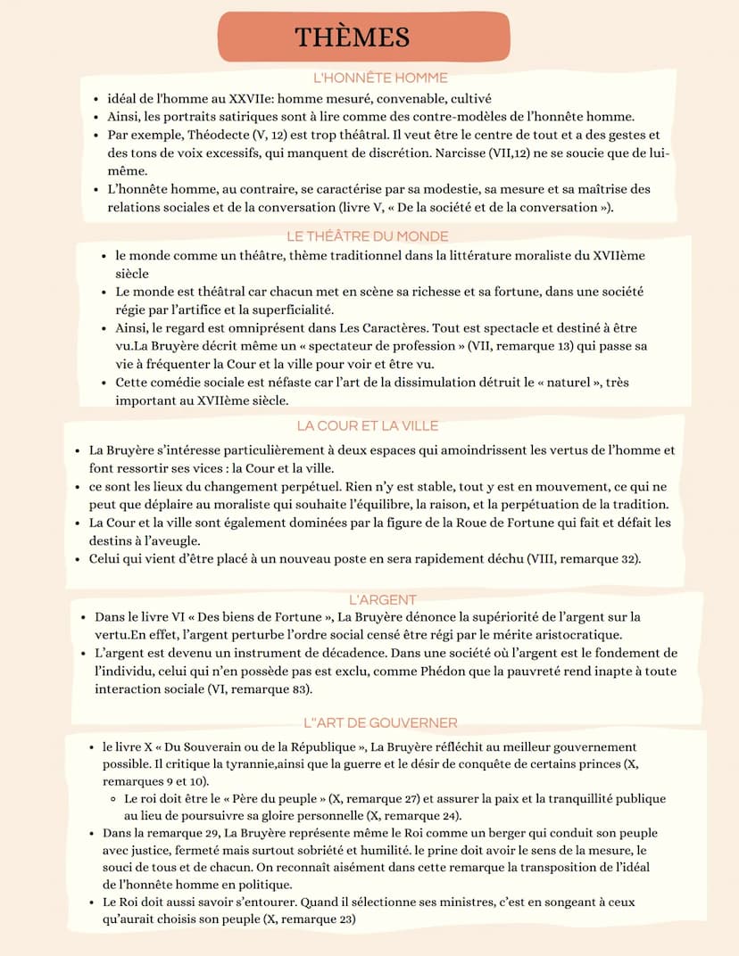 La Bruyère
Fiche d'identité de l'oeuvre
Titre : Les Caractères ou les Moeurs de ce siècle (livres Và X)
Auteur: Jean de La Bruyère
Date: 168