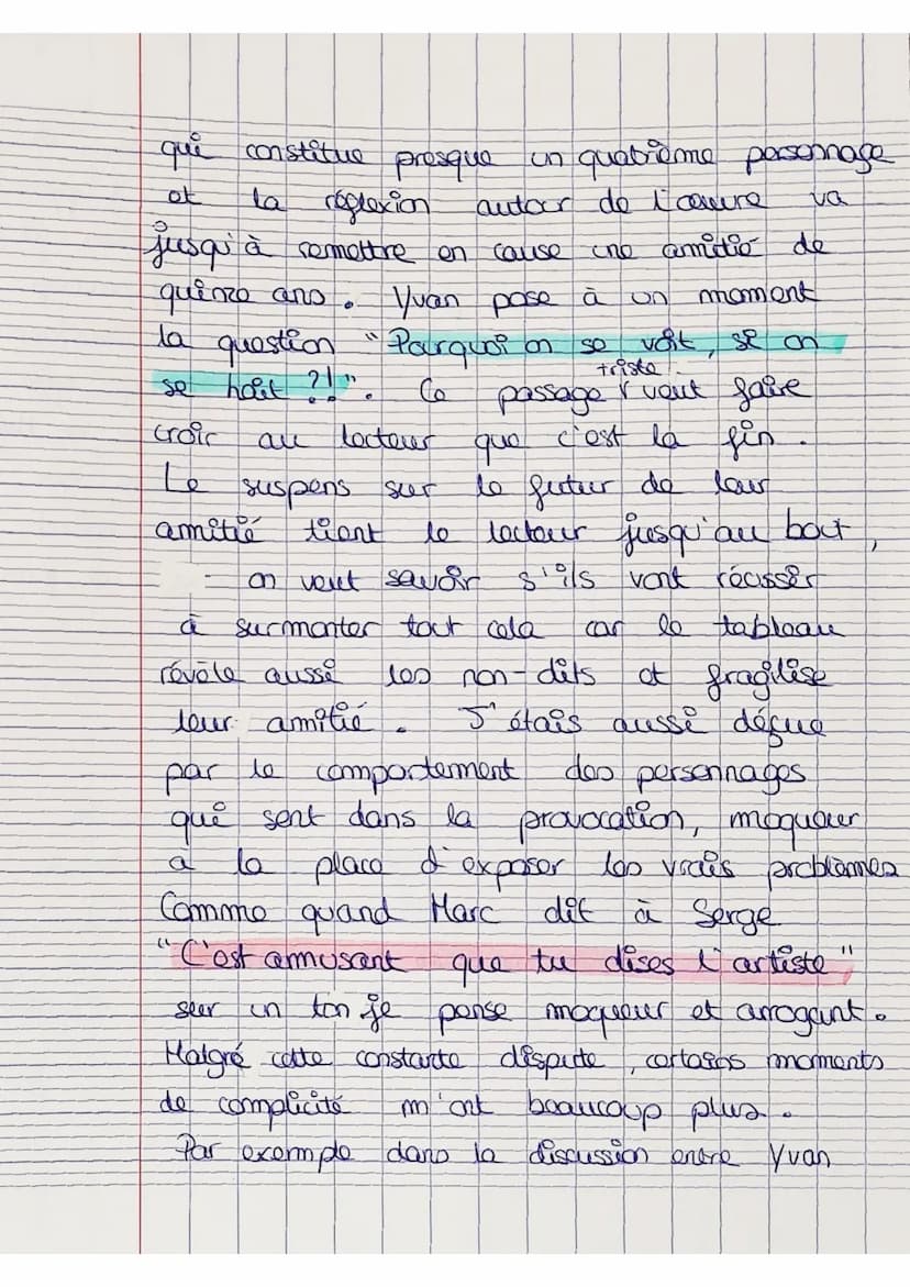 "Art"
Présentation de l'auteur :
Yasmina Roza est cre dramaturge
romandière contemporaine dont la production
récits et comano
scène le ridic