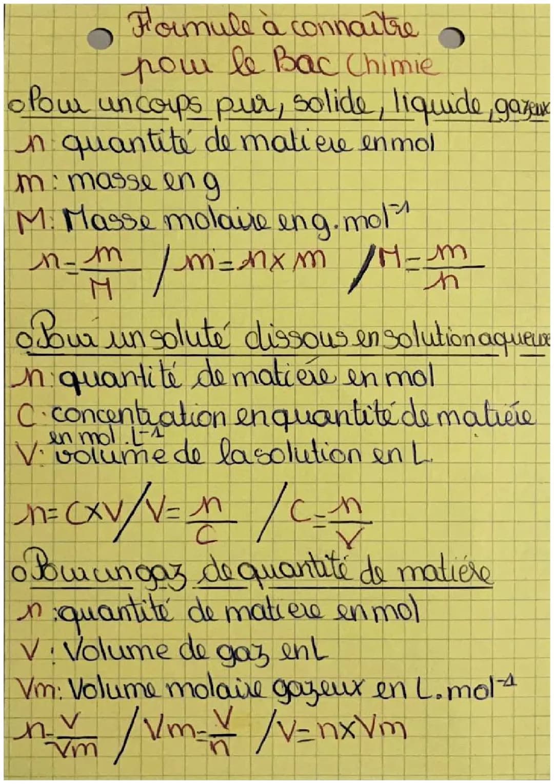 Découvre Toutes les Formules de Physique-Chimie pour Ton Cours