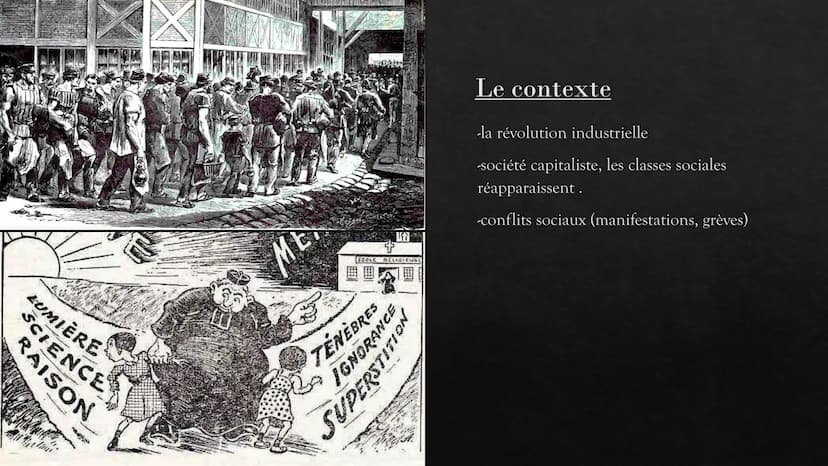 Le naturalisme
Un mouvement littéraire
(1865-1890) RAISON
LUMIÈRE
SCIENCE
ECOLL RELIGIEUSE
LA
IGNORANCE
SUPERSTITION
TENEBRES
Le contexte
-l