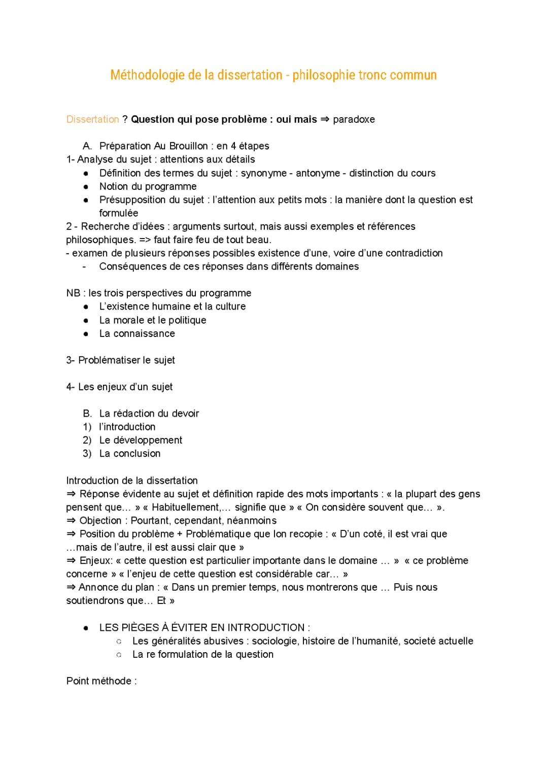 Guide Simple de la Méthodologie pour ta Dissertation de Philosophie