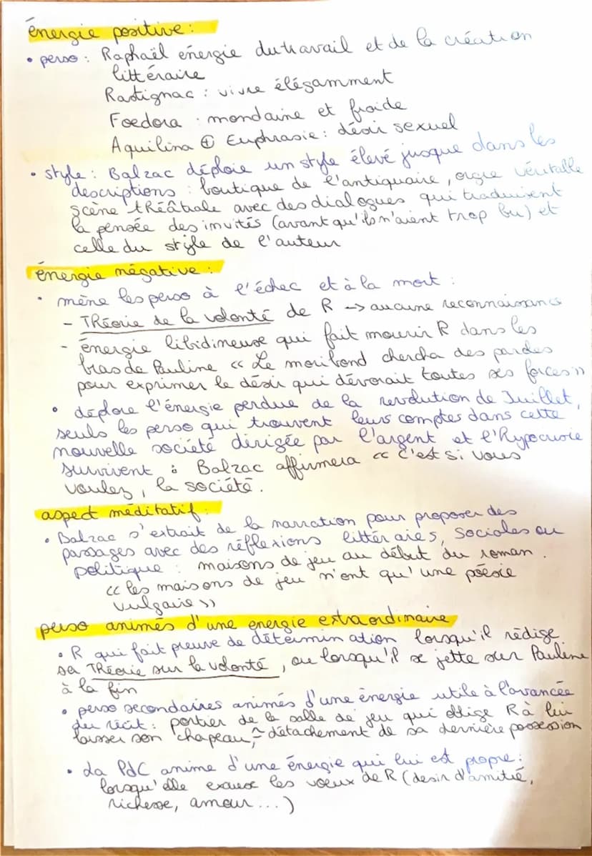 La peau de chagin
Roman
Arguments et citations:
I. L'énergie représente le « pouvoir de la création >>
Dissert
-Le Talisman est un symbole d