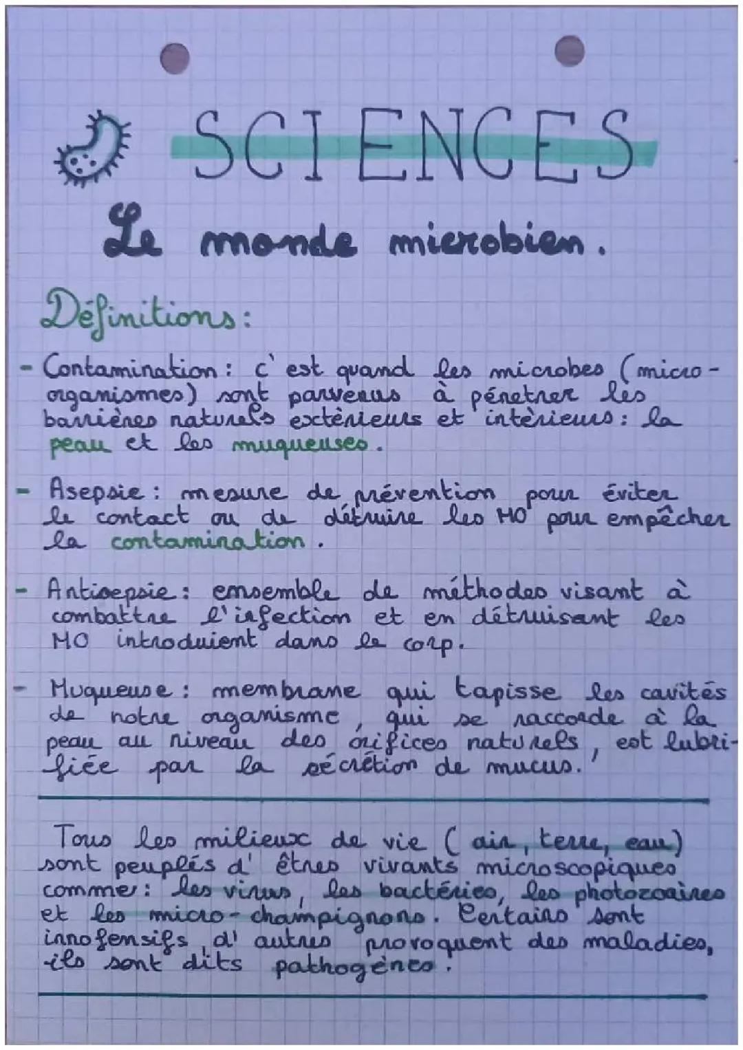 Le monde microbien et la santé