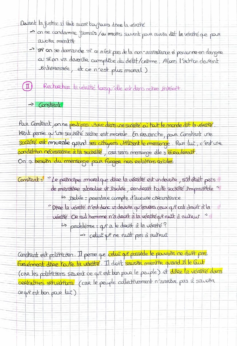 Amorce
Nolton 3 La Vérthe
H
=> Dort-on Rechercher la vérité à tout prix ?
Quelques arguments Répondant au sujet :
OUT
- éviter la manipulati