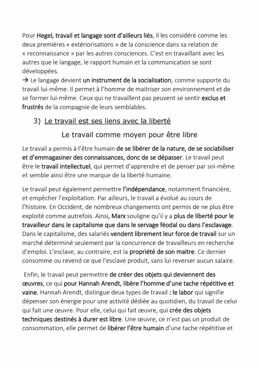 Le travail
1) Définition du travail
Dans la plupart des sociétés humaines actuelles, le travail est une nécessité
pour beaucoup d'êtres huma