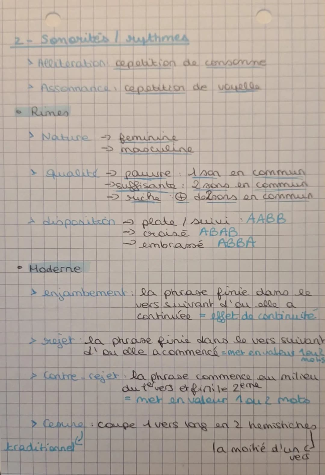--- OCR Start ---
Ca poesie
1- Les formes poétiques
• Formes fixes respecte une structure
> Rondeau I strophe de 13 vers avec refrain
> Ball