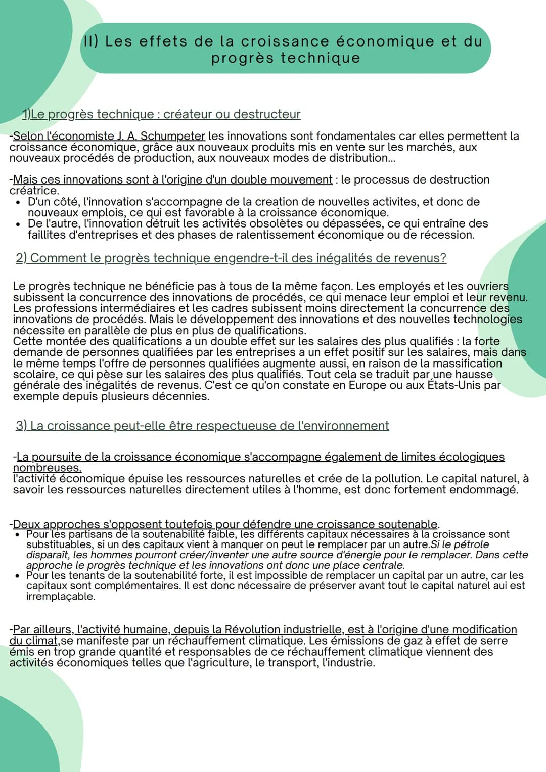 La croissance économique
(I) Les origines de la croissance économique
1) les sources de la croissance économique
-croissance économique:
.
•