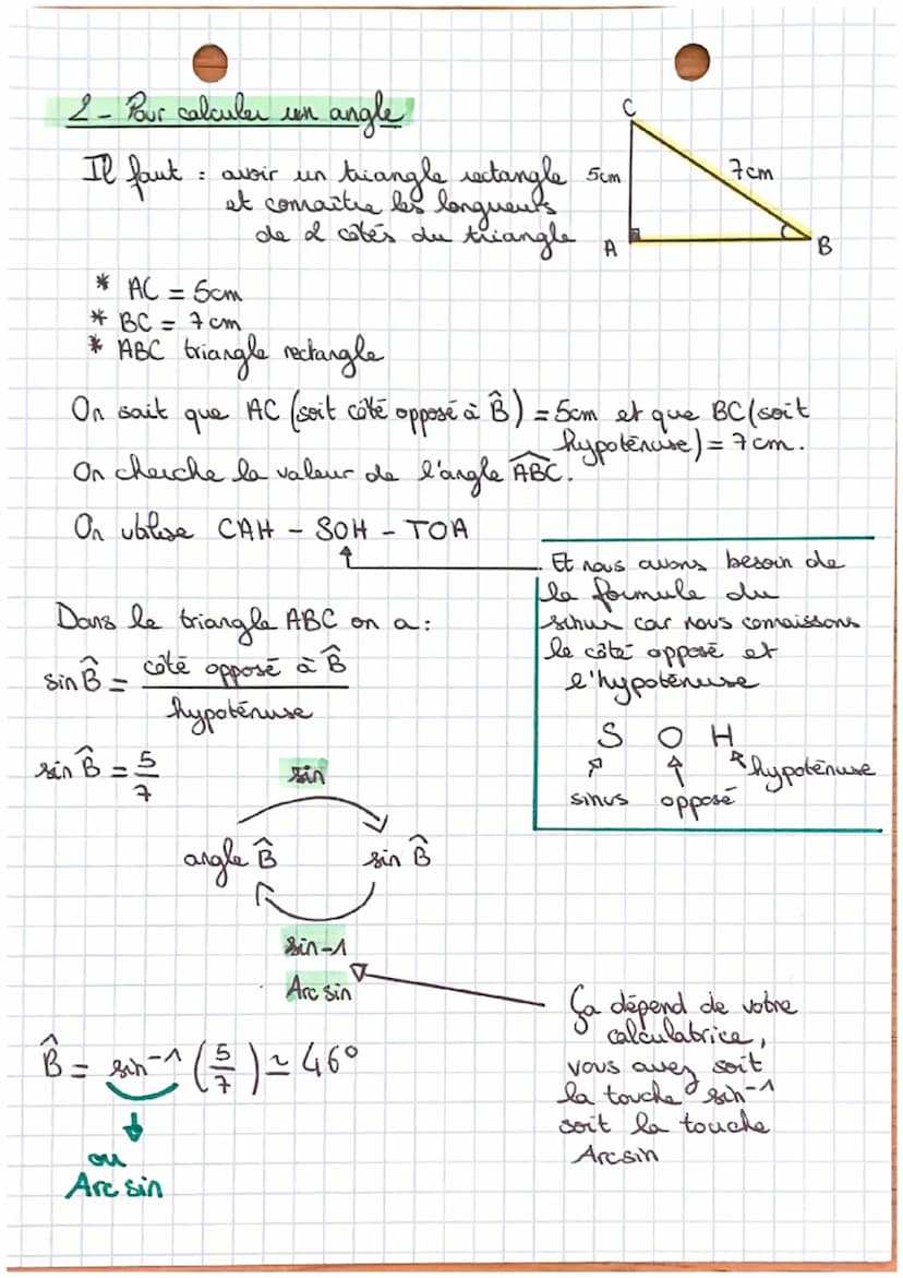 A
O
CAH
个
A
R
56°
4cm
cocinus
adjacent
Le cosinus de l'angle B est le côté adjacent à B divisé par
l'hypotenuse, soit
AB
CB
Frigonomébrie
Po