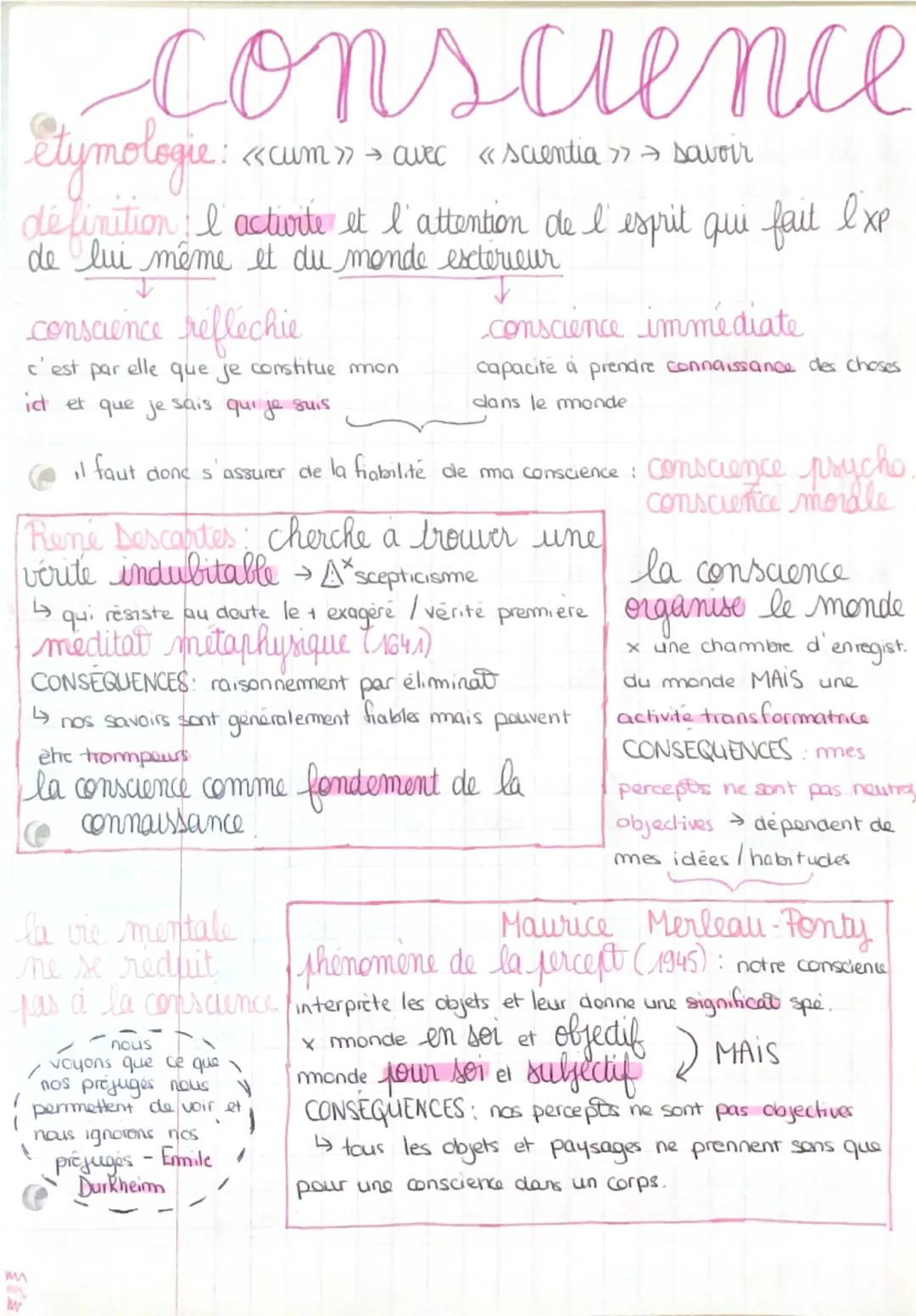 La conscience 