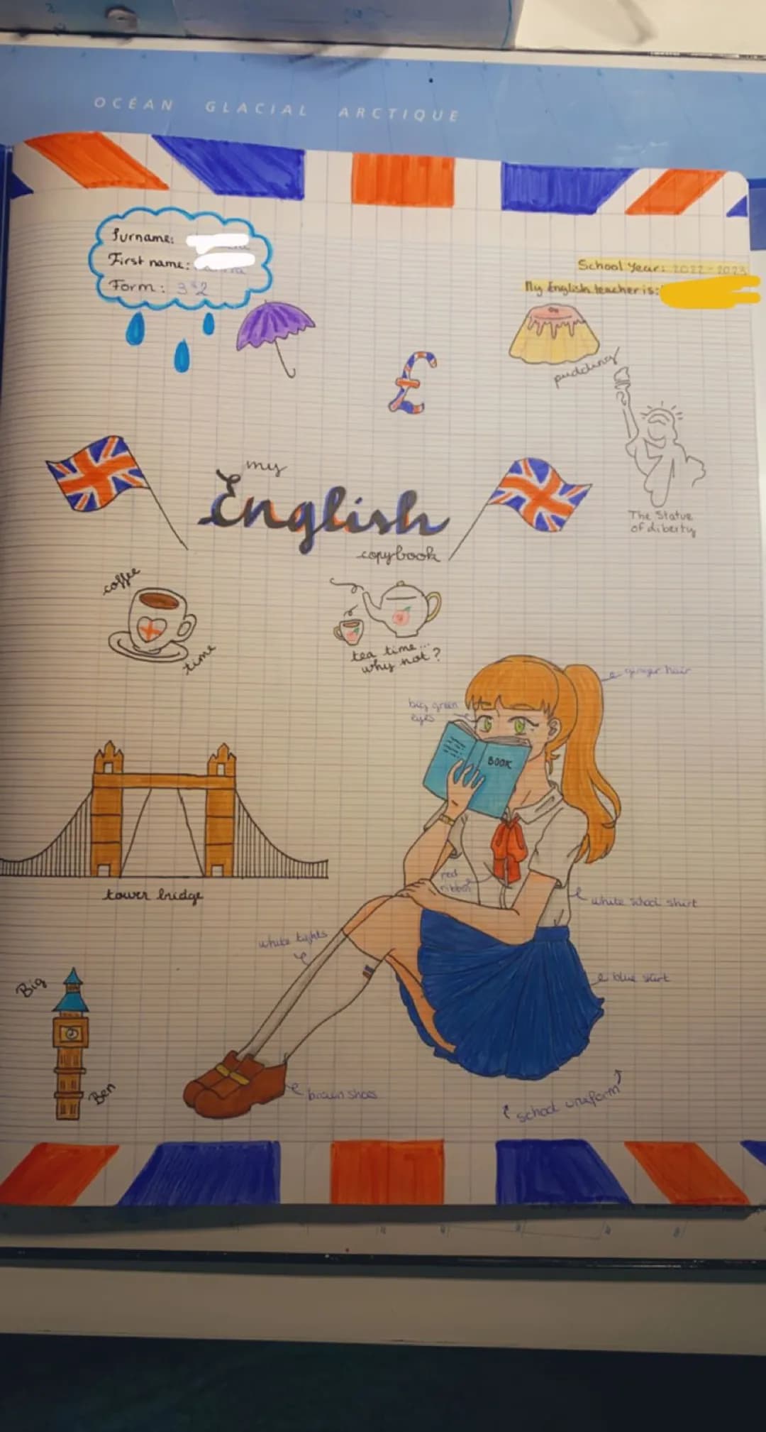 Page de garde anglais 🇬🇧