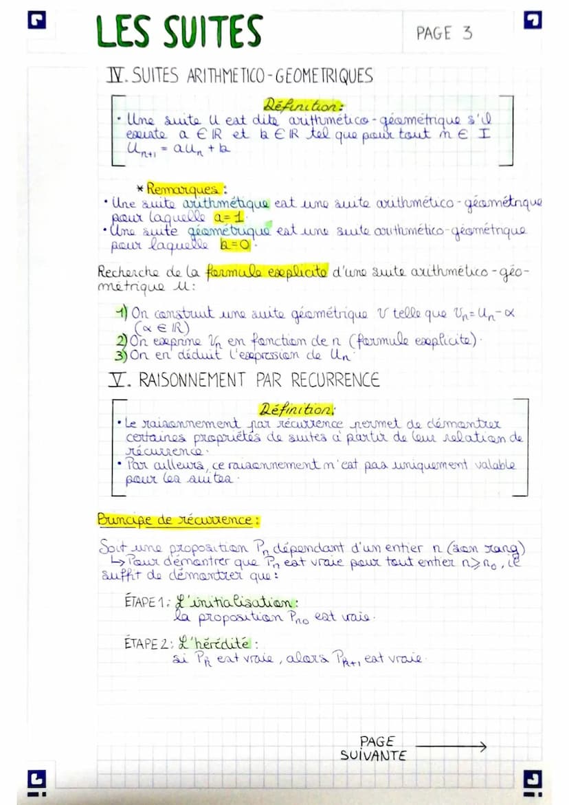 G
Di
L
machs
I.ETUDE DE SUITES
Relation de
récurrence
LES SUITES
Définition:
Une suite numérique est une fonction définie sur N (l'ens-
embl