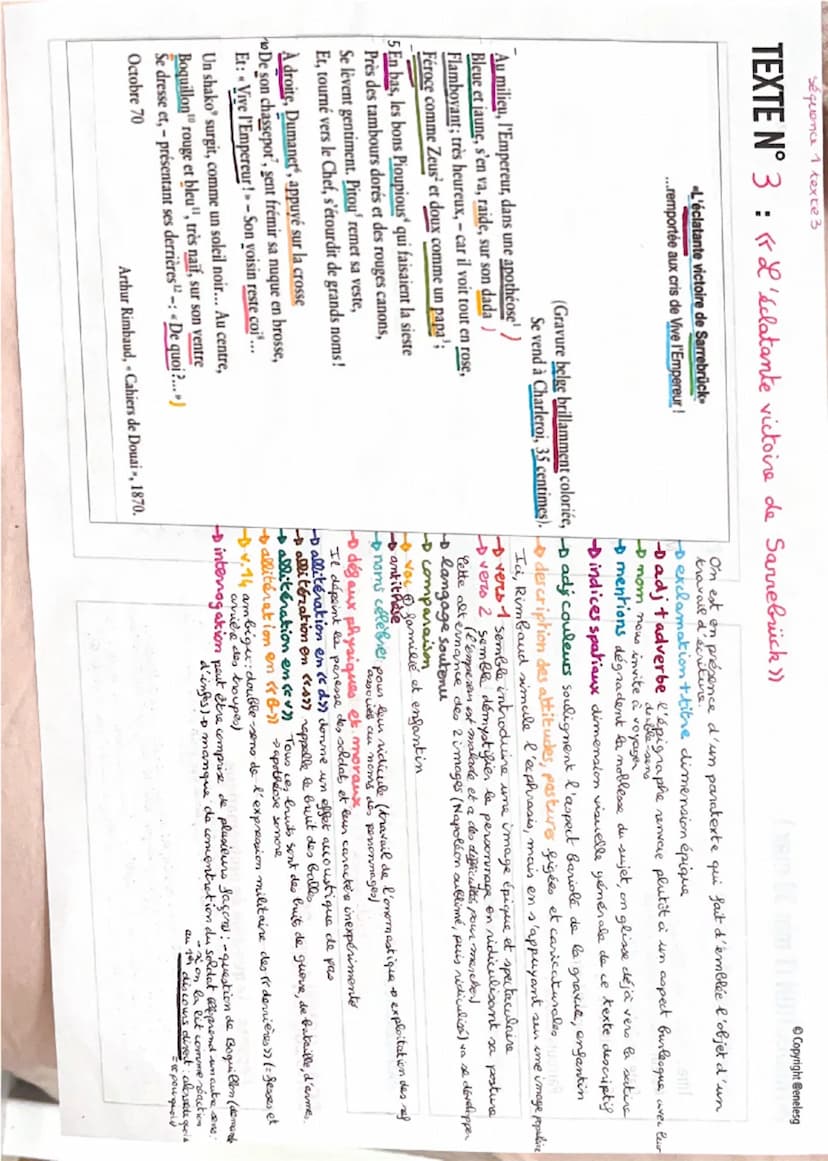--- OCR Start ---
Texte 3
Introduction:
Rimbaud est un jeune poète du XIXe siècle, inspiré
par la vie de bohème. Il rédige son recueil précu