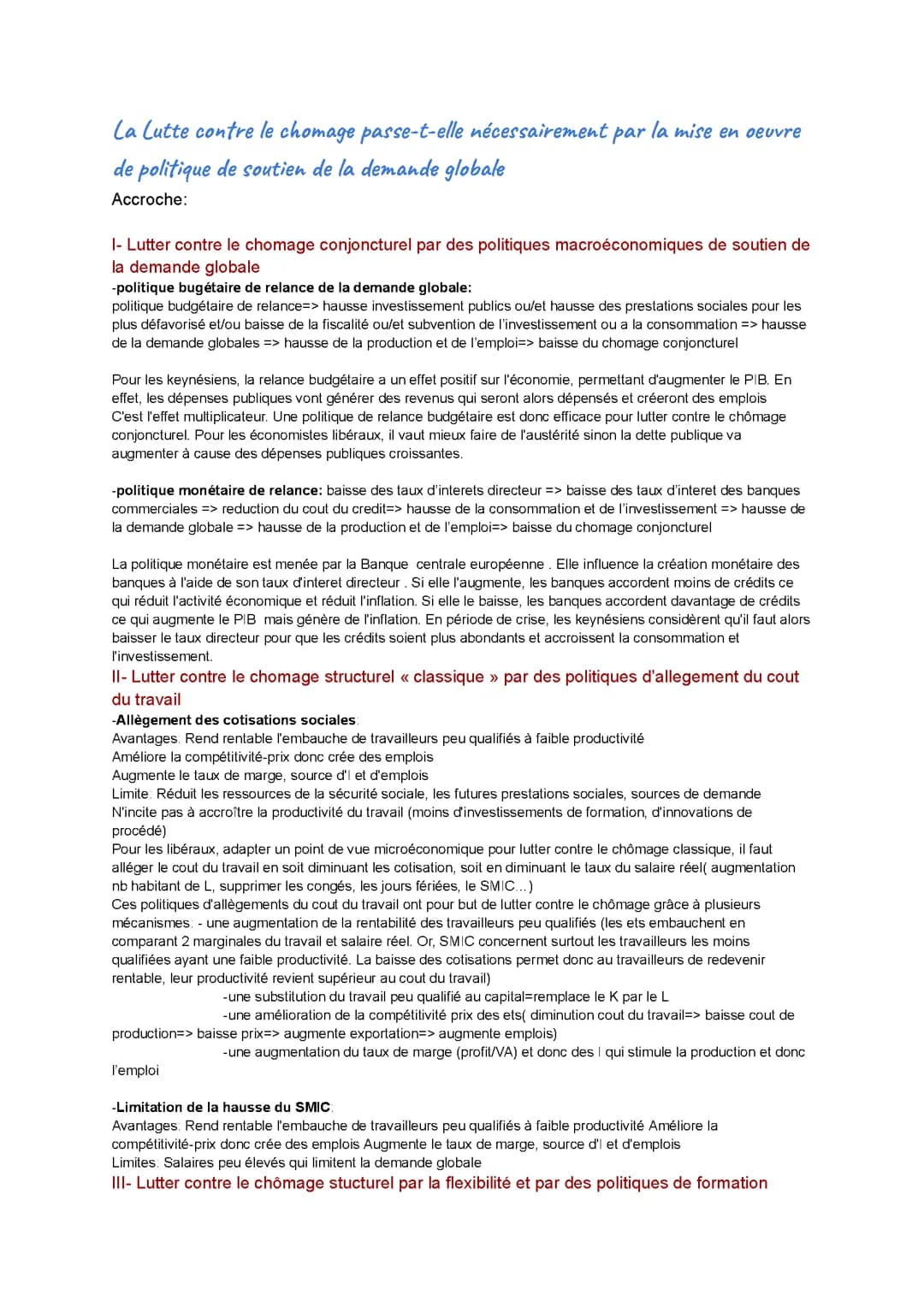 Dissertation SES chomage