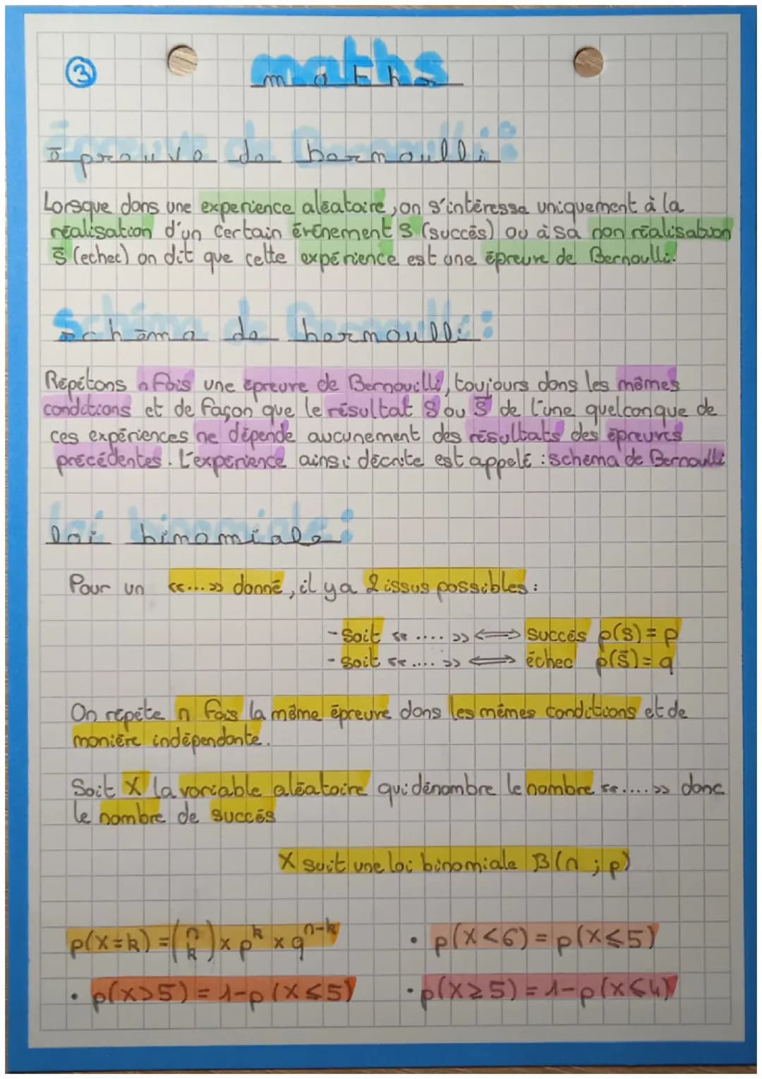 La loi binomiale 