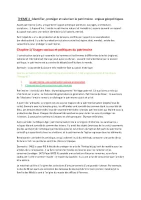 Know Thème 4 - Identifier, protéger et valoriser le patrimoine : enjeux géopolitiques thumbnail
