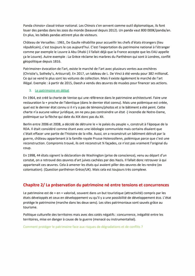 THEME 4: Identifier, protéger et valoriser le patrimoine : enjeux géopolitiques
Avant patrimoine-) arts, uniquement l'aspect artistique (pei
