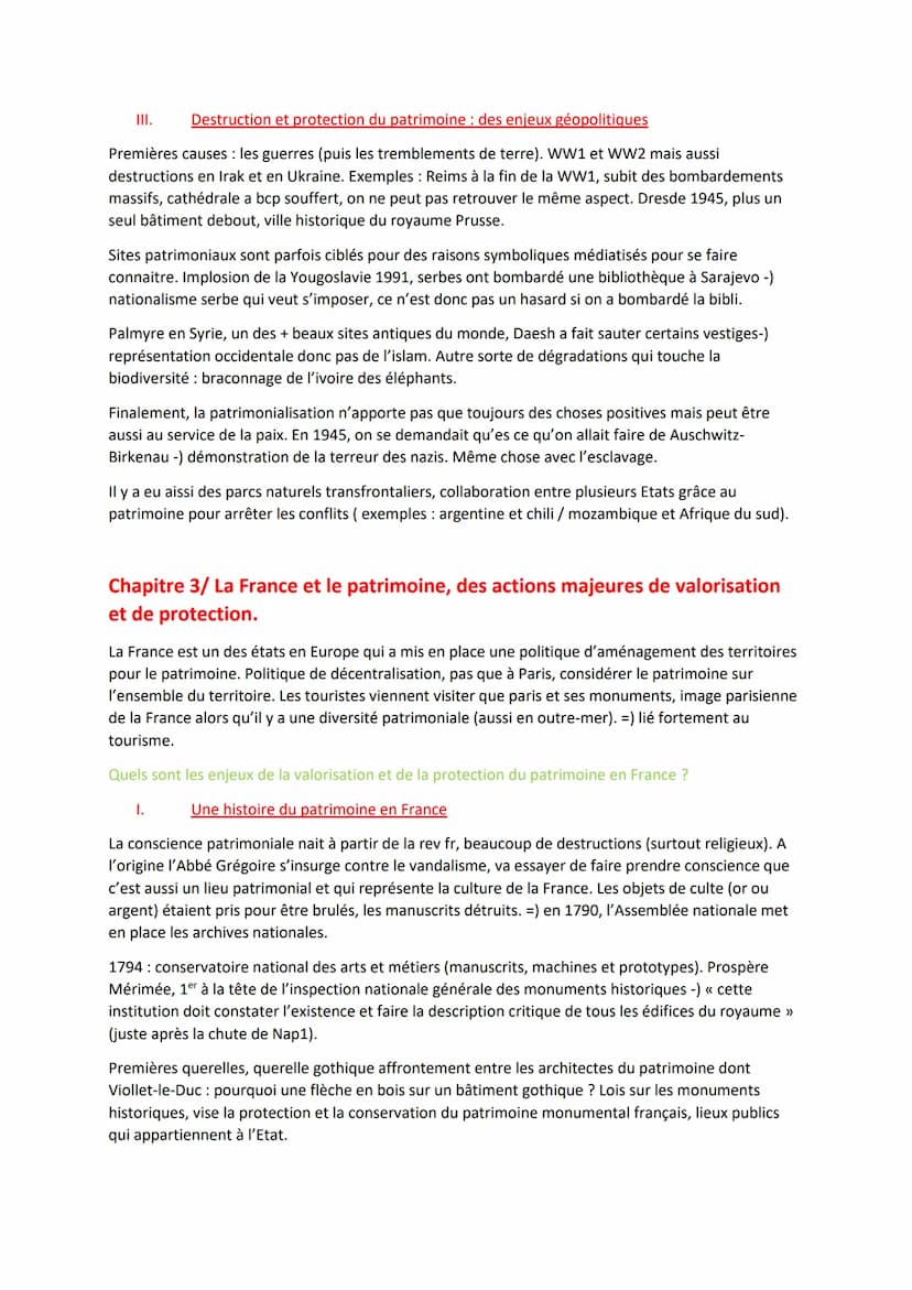 THEME 4: Identifier, protéger et valoriser le patrimoine : enjeux géopolitiques
Avant patrimoine-) arts, uniquement l'aspect artistique (pei