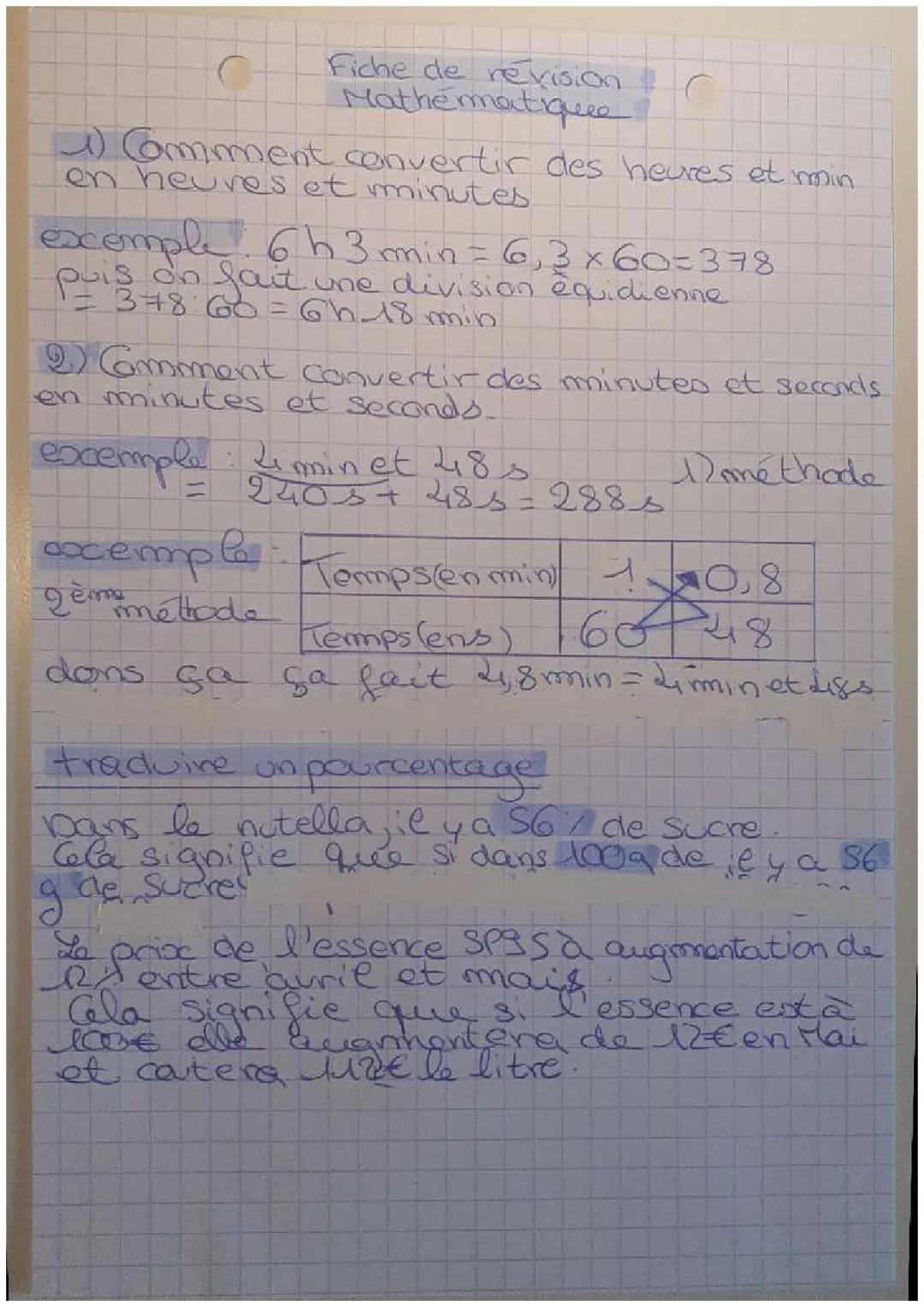 Mathématiques 