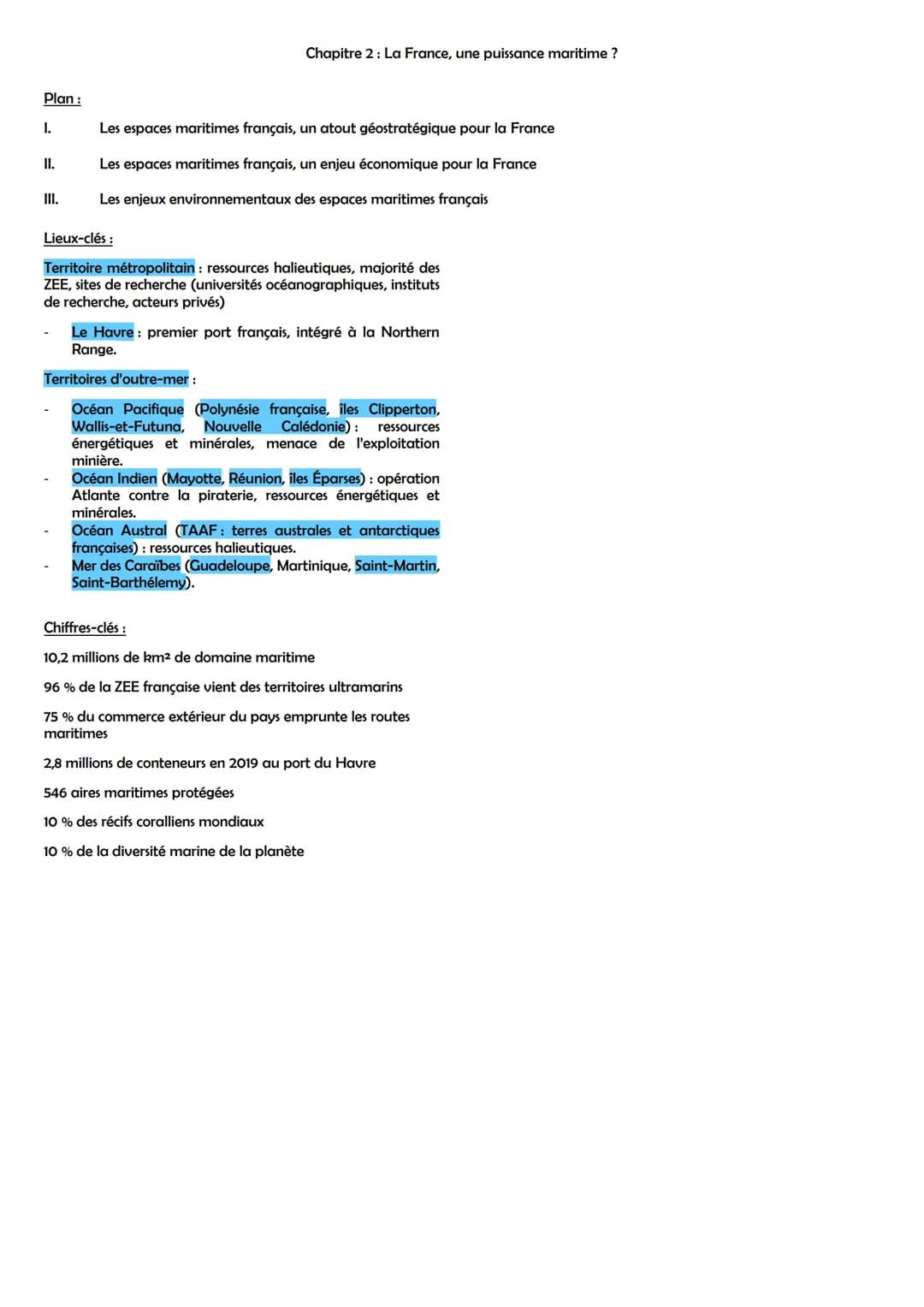 THEME 1: MERS ET OCEANS: AU CŒUR DE LA MONDIALISATION
Accroche :
<< Qui tient la mer tient le monde. » Sir Walter Raleigh, navigateur du XVI