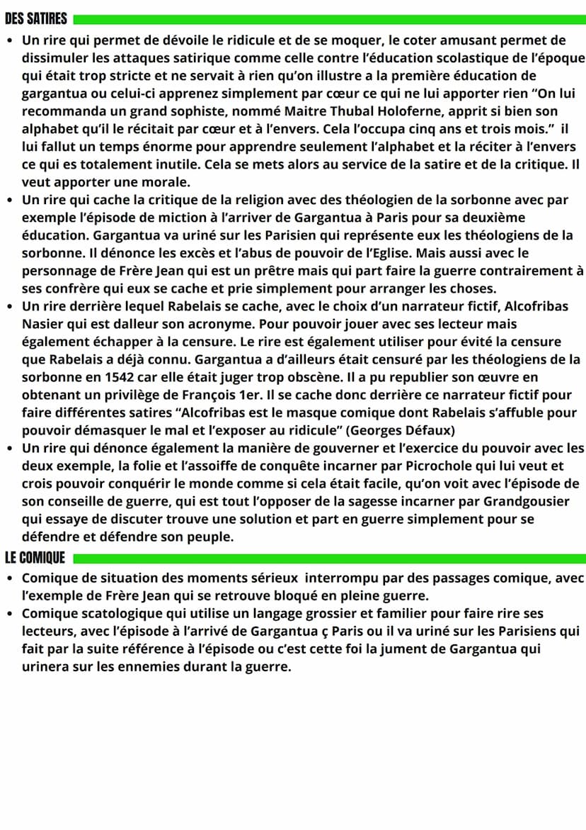 Arguments dissertation
Gargantua
RIRE ET SAVOIR
LE RIRE UNE VALEUR VIE
• Un rire présent pour divertir ses lecteurs, la première fonction du