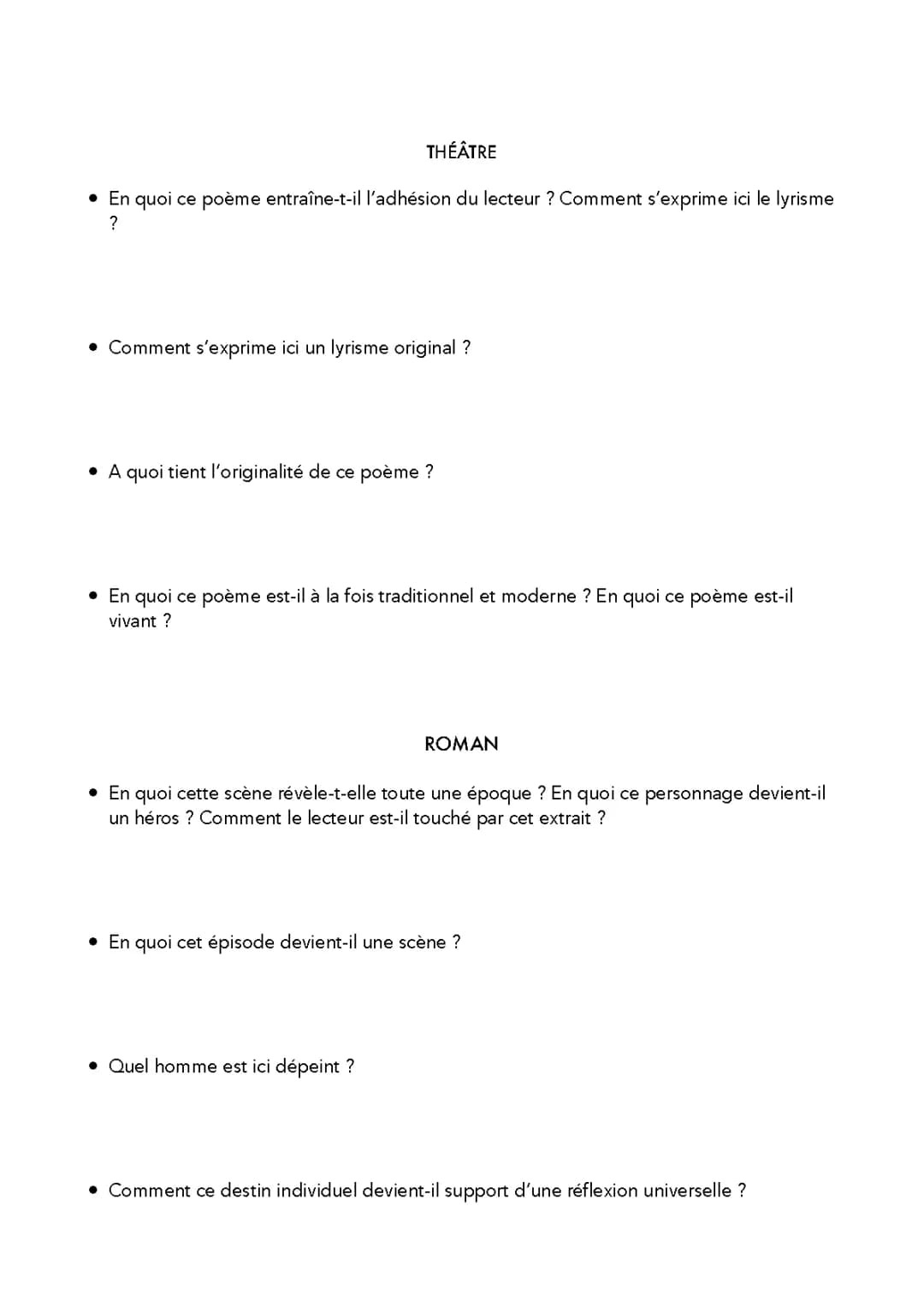 Évaluation et exemples de poésie lyrique 4ème - Définition et correction