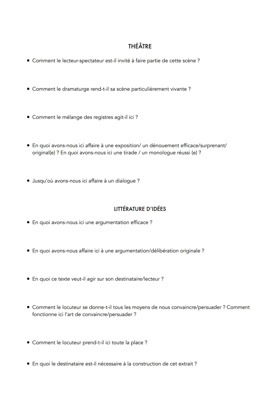 THÉÂTRE
• En quoi ce poème entraîne-t-il l'adhésion du lecteur ? Comment s'exprime ici le lyrisme
?
• Comment s'exprime ici un lyrisme origi