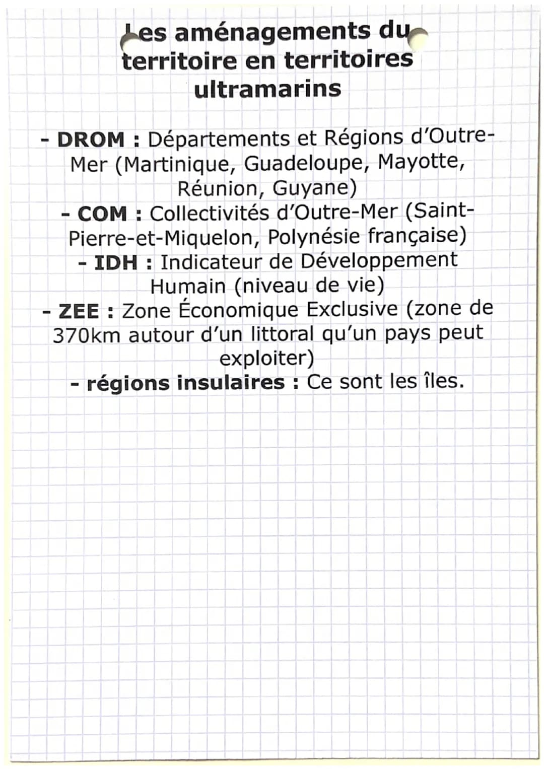 Les aménagements du
territoires en France
métropolitaine
Aménagement du territoire : Ensemble
d'actions pour améliorer le fonctionnement
d'u