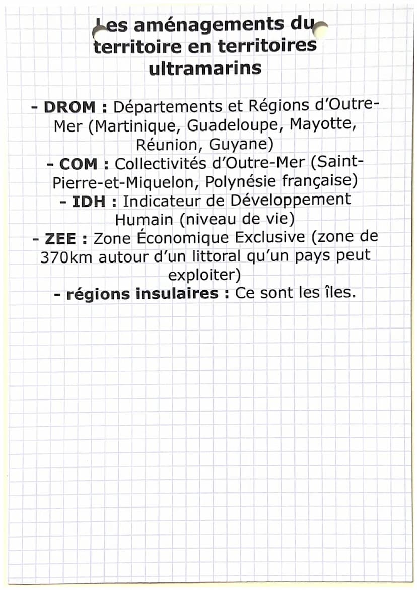 Les aménagements du
territoires en France
métropolitaine
Aménagement du territoire : Ensemble
d'actions pour améliorer le fonctionnement
d'u