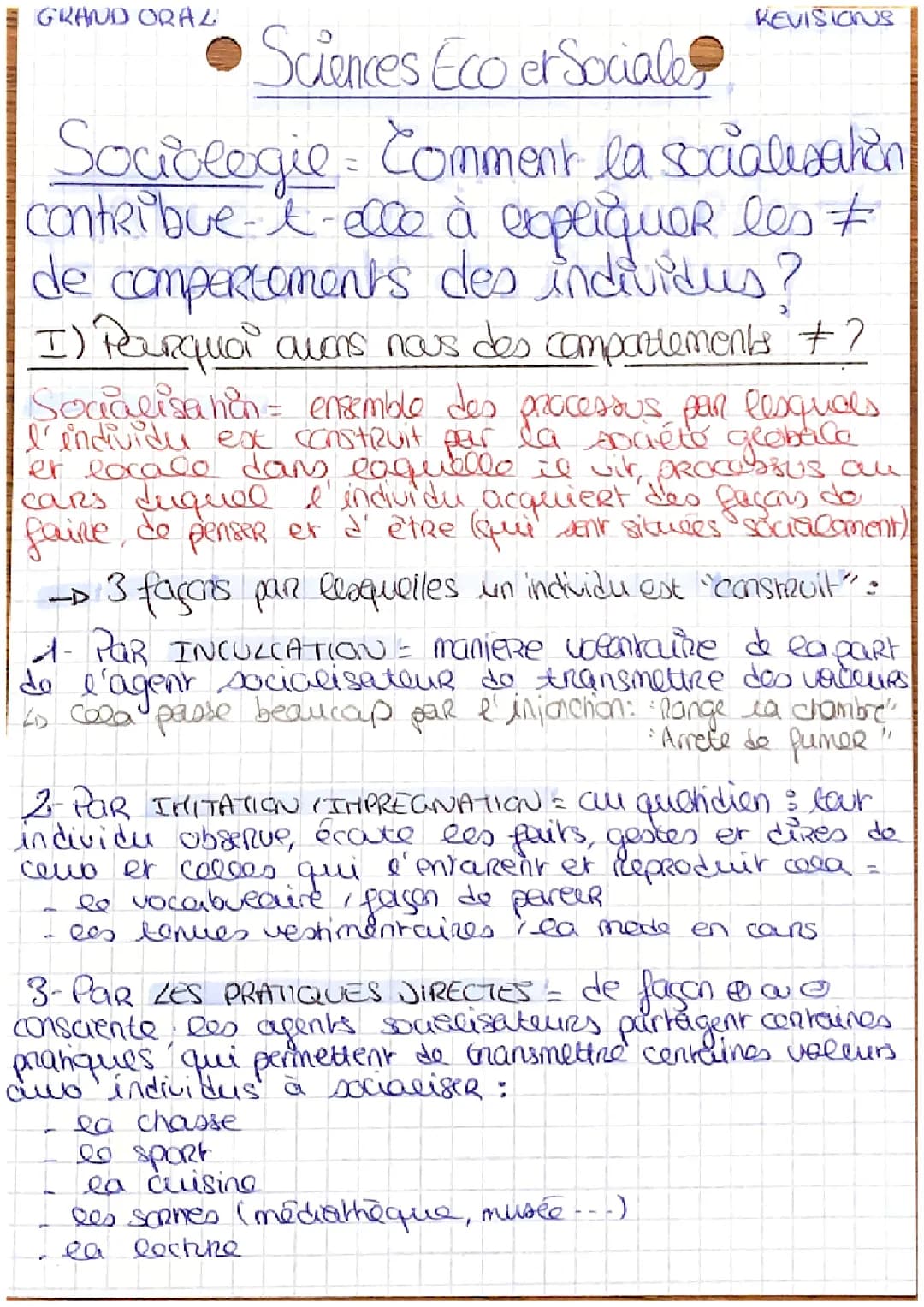 Comment la socialisation contribue-t-elle à expliquer les différences de comportements ?