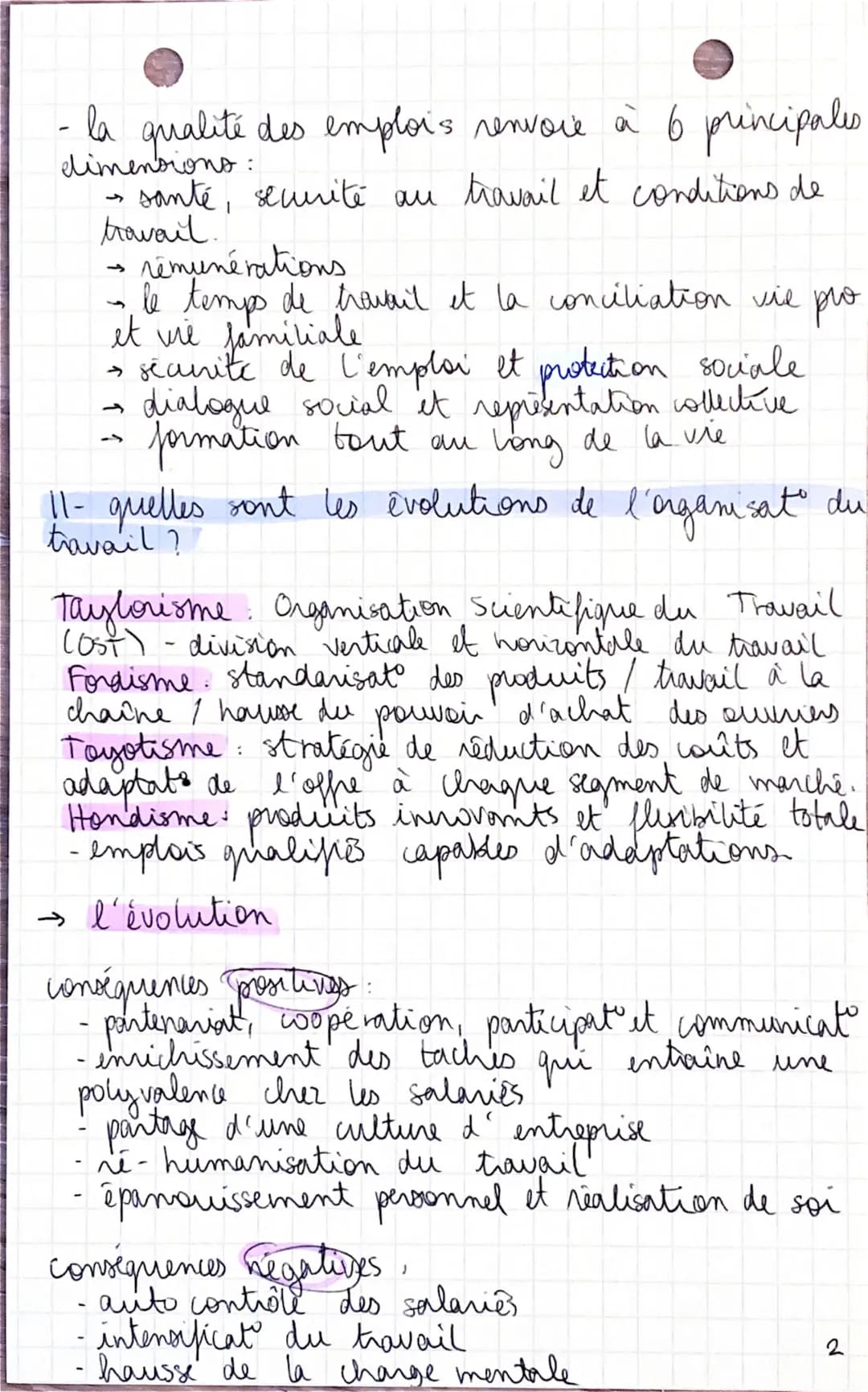 SES
CHAPITRE 9 QUELLES MUTATIONS DU TRAVAIL ET DE L'EMPLOI ?
1- comment définir et mesurar les caracteristiques.
du travail et de l'emploi ?