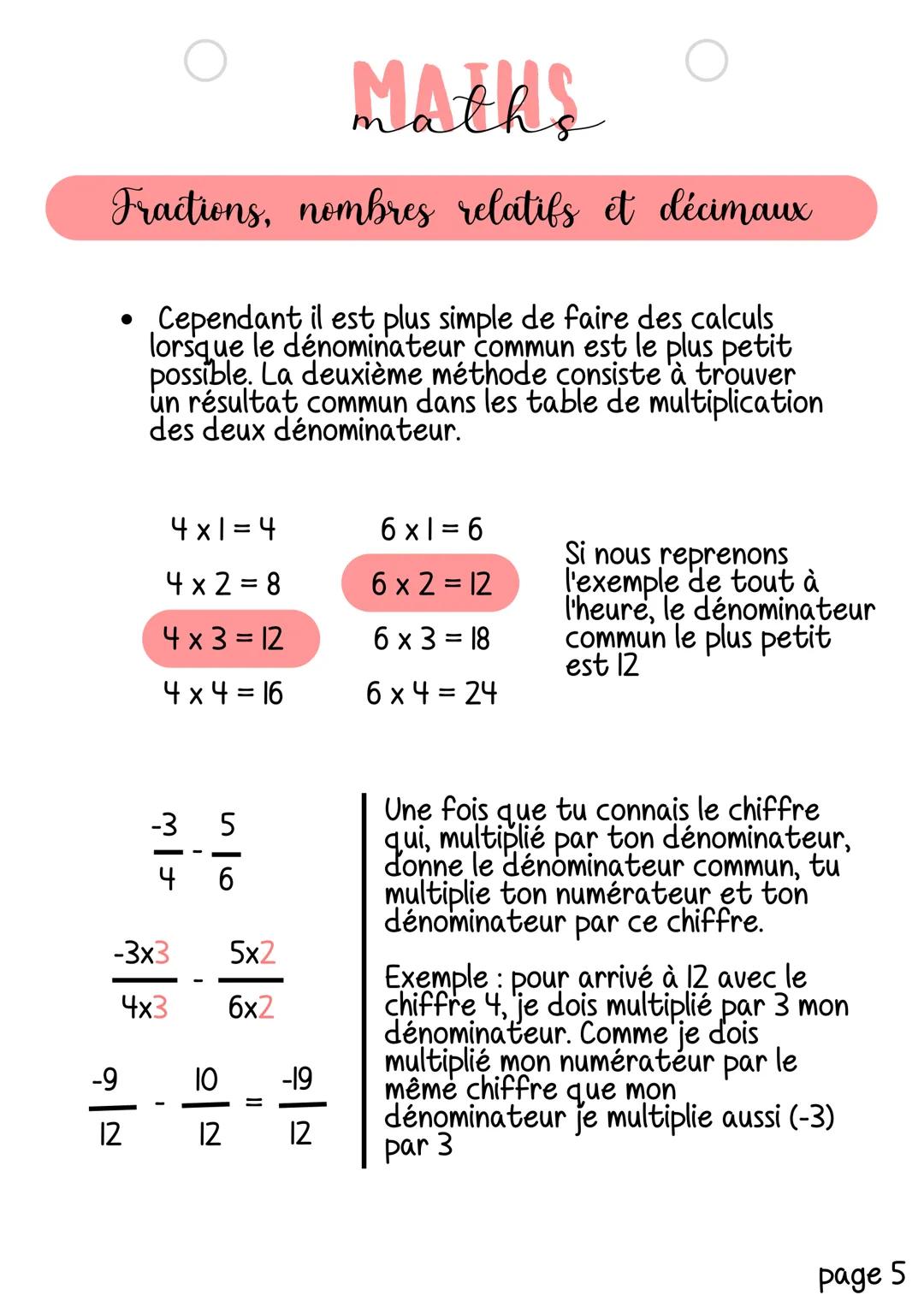 MAERS
Fractions, nombres relatifs et décimaux
Notion abordée: Pratiquer le calcul exact ou approché,
mental, à la main ou instrumenté.
Calcu