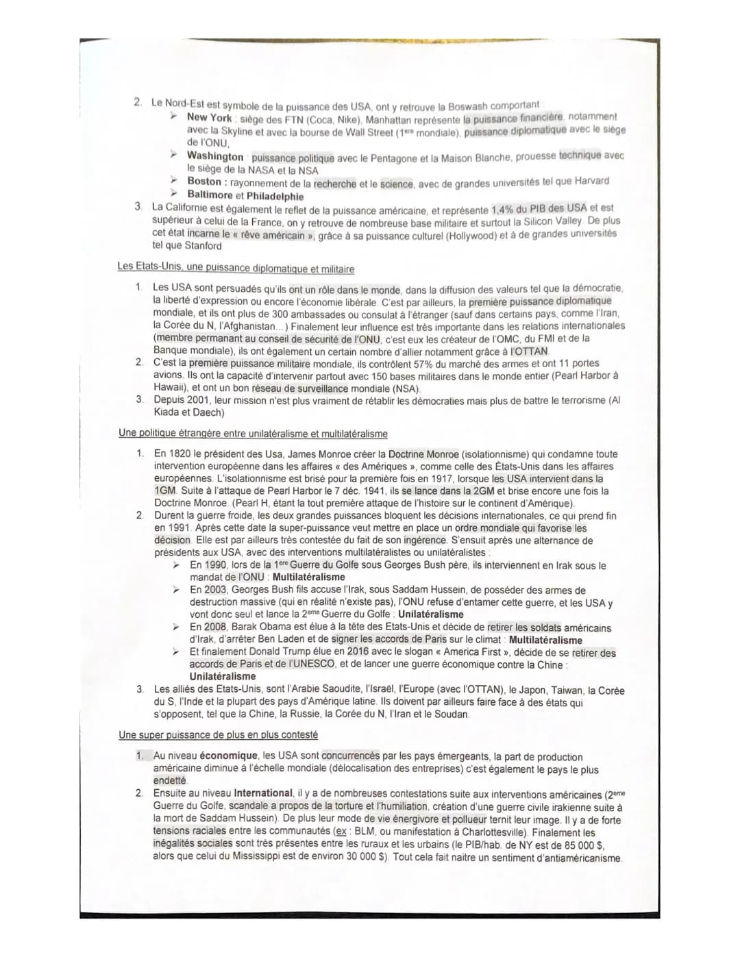 THEME 2: ANALYSER LES DYNAMIQUES DES PUISSANCES INTERNATIONALES
I/ Introduction au thème
Dynamique changement, évolution positive ou négativ