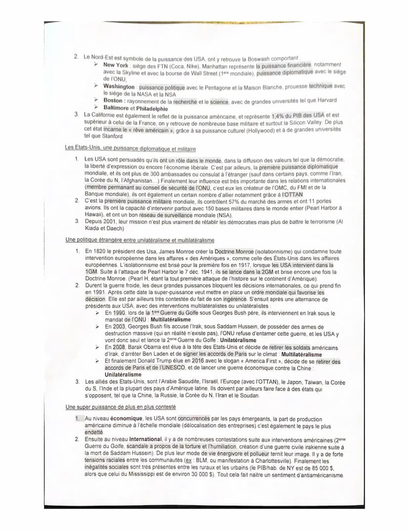 THEME 2: ANALYSER LES DYNAMIQUES DES PUISSANCES INTERNATIONALES
I/ Introduction au thème
Dynamique changement, évolution positive ou négativ