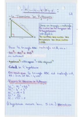 Know MATHS : Théorème de Pythagore + exemple thumbnail