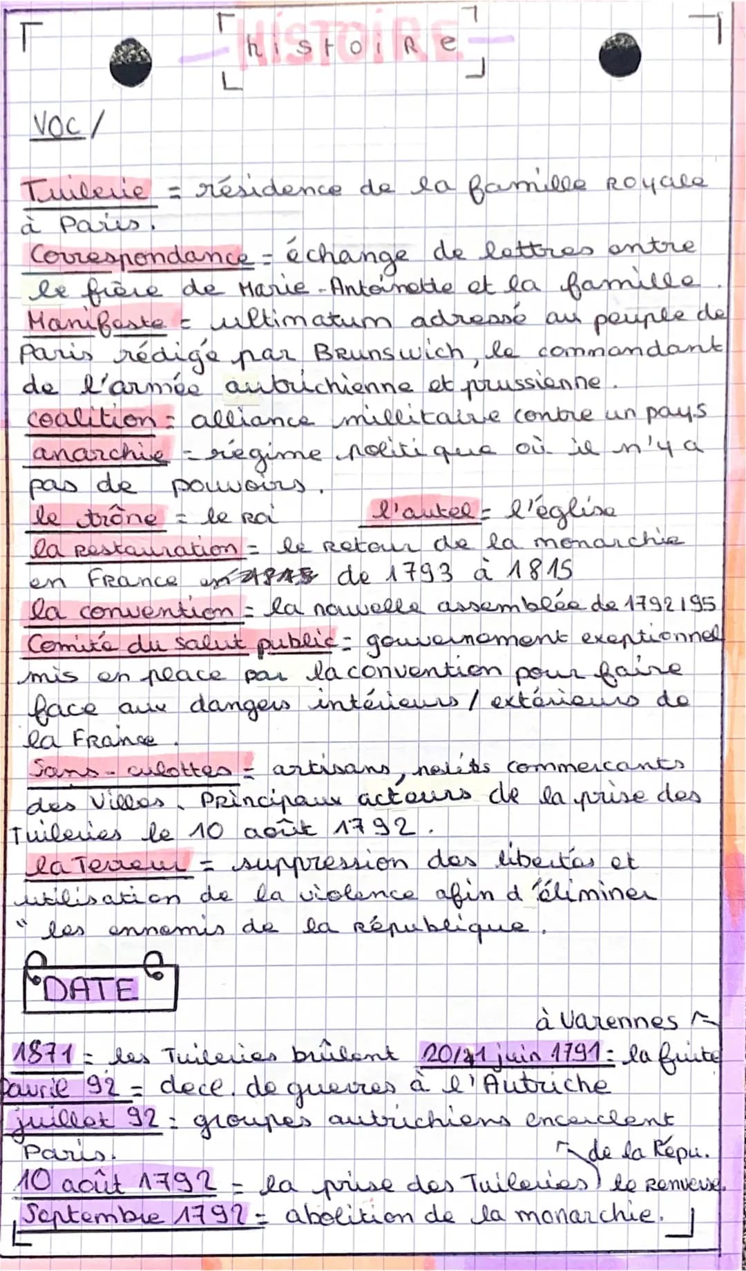 la révolution française (partie 2)