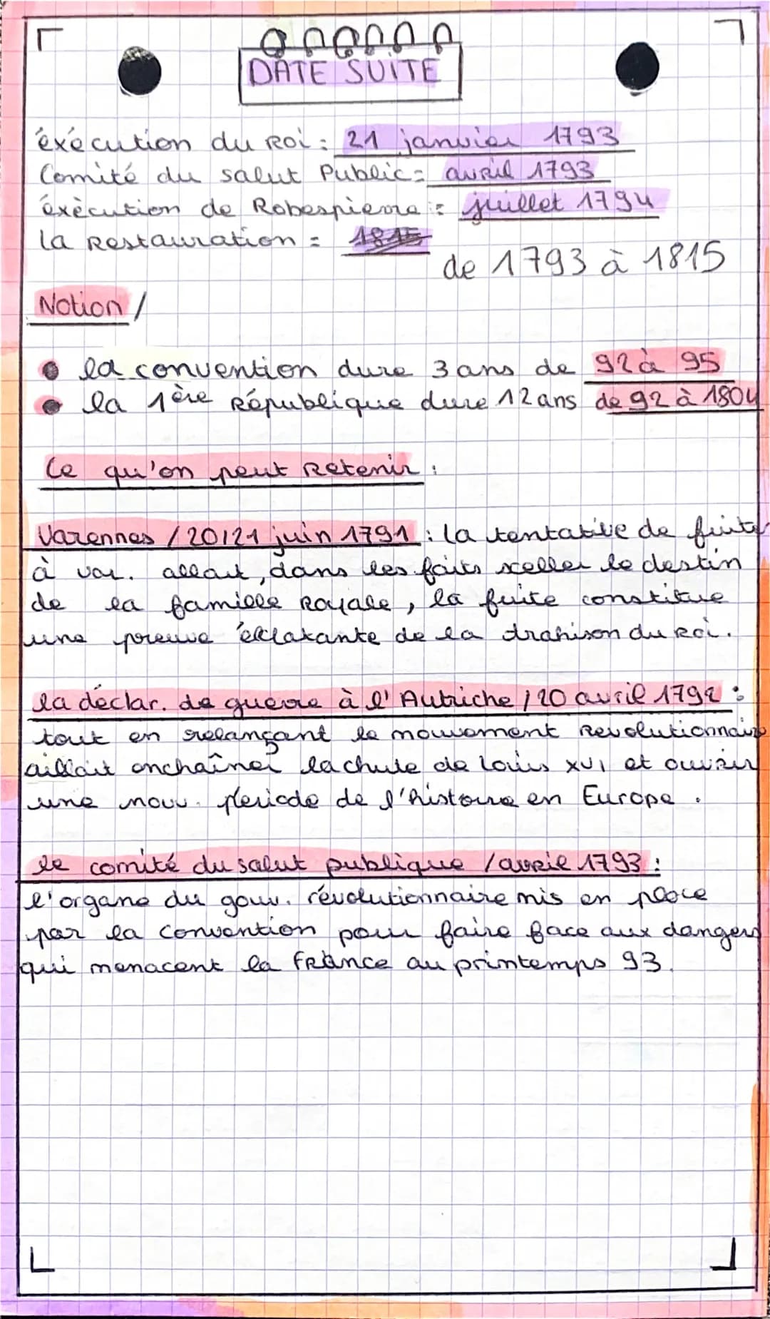 T
r
histoire
U
VOC/
Tuilerie = résidence de la famille Royale
à Paris.
Correspondance - échange de lettres entre
le fière de Marie-Antoinett