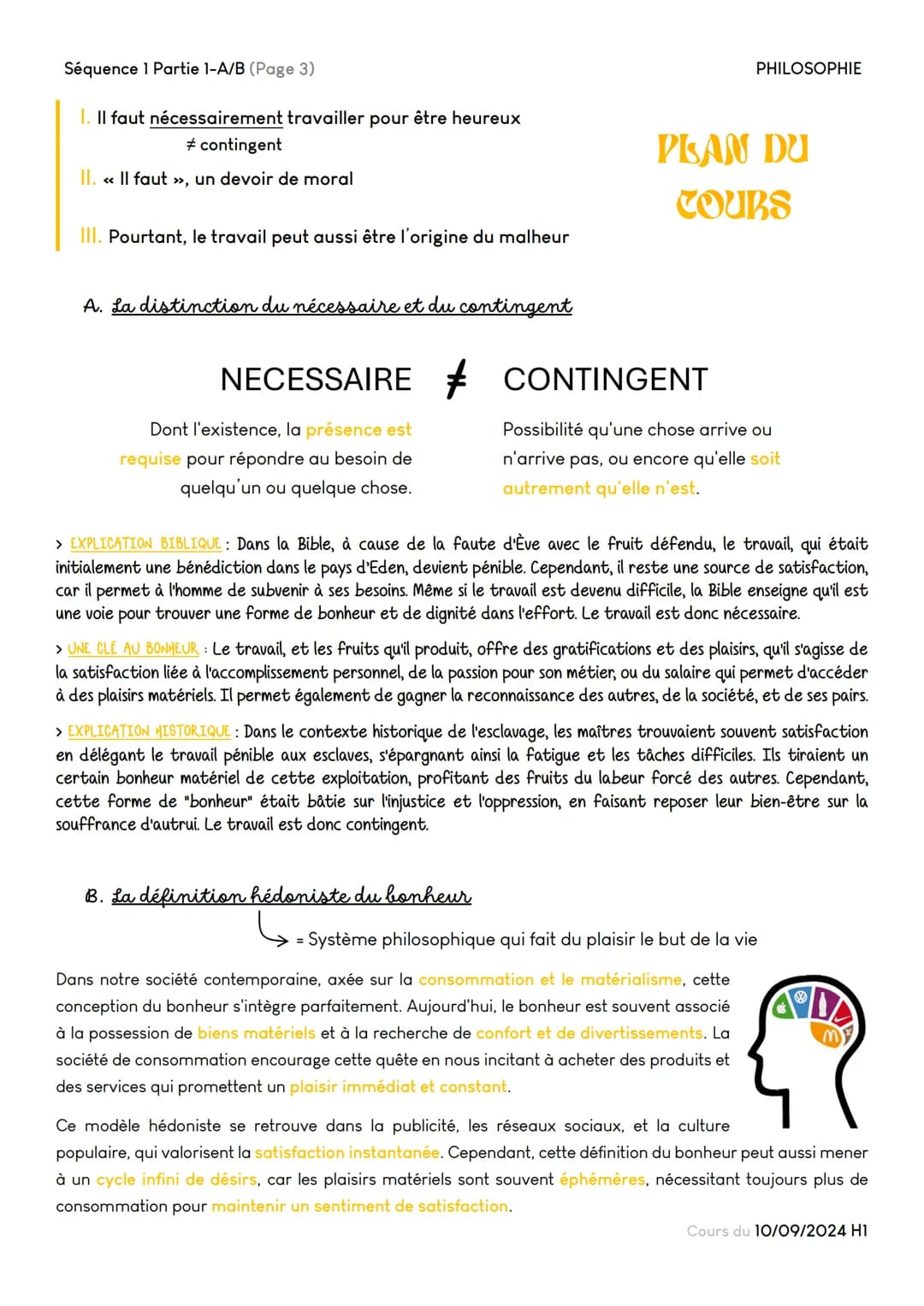 Séquence 1 Introduction (Page 1)
Subjectif?
Objectif BONHEUR
Satisfaction de ses besoins
et désirs.
Nuit au bonheur ?
et TRAVAIL Clef du bon