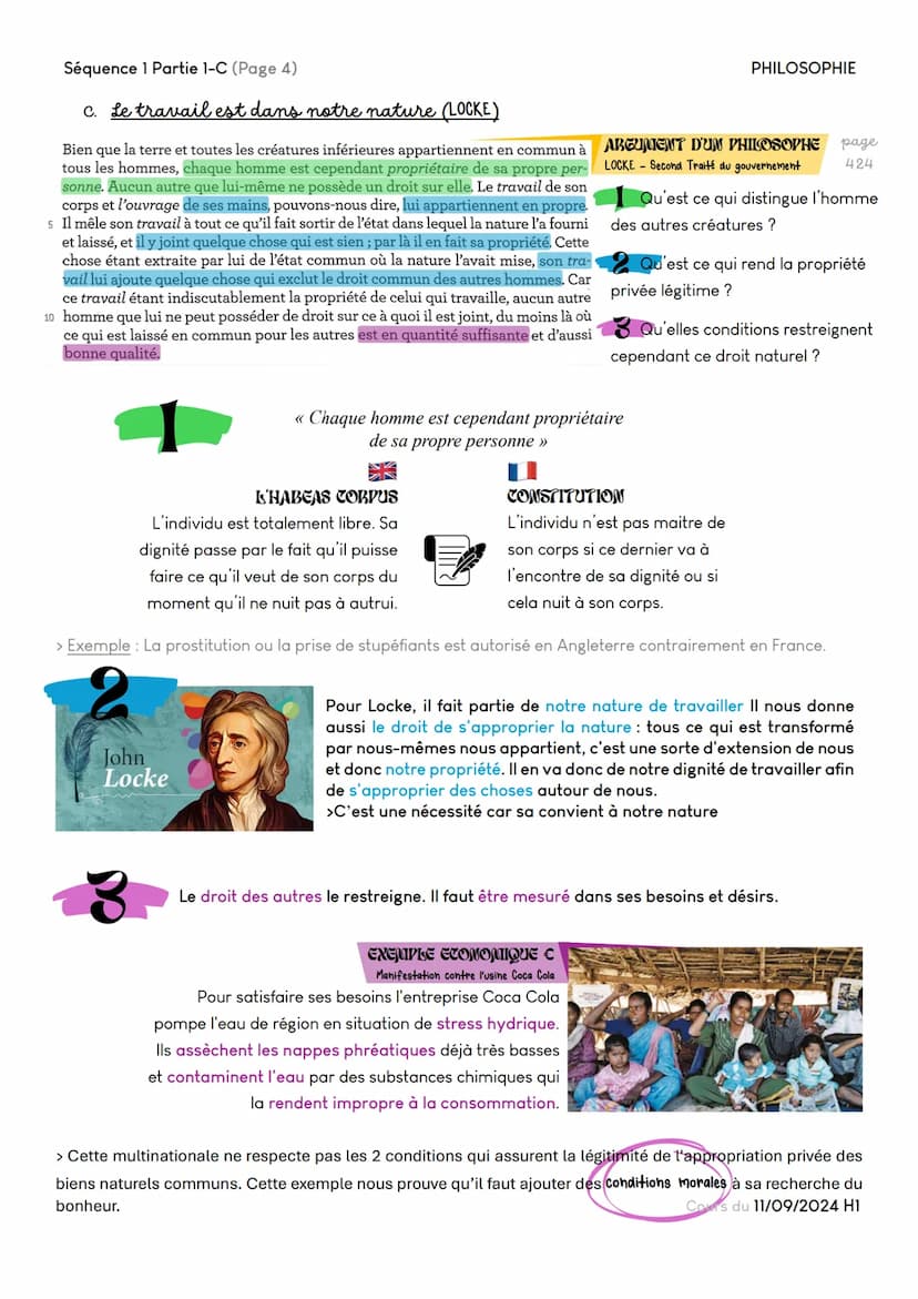 Séquence 1 Introduction (Page 1)
Subjectif?
Objectif BONHEUR
Satisfaction de ses besoins
et désirs.
Nuit au bonheur ?
et TRAVAIL Clef du bon