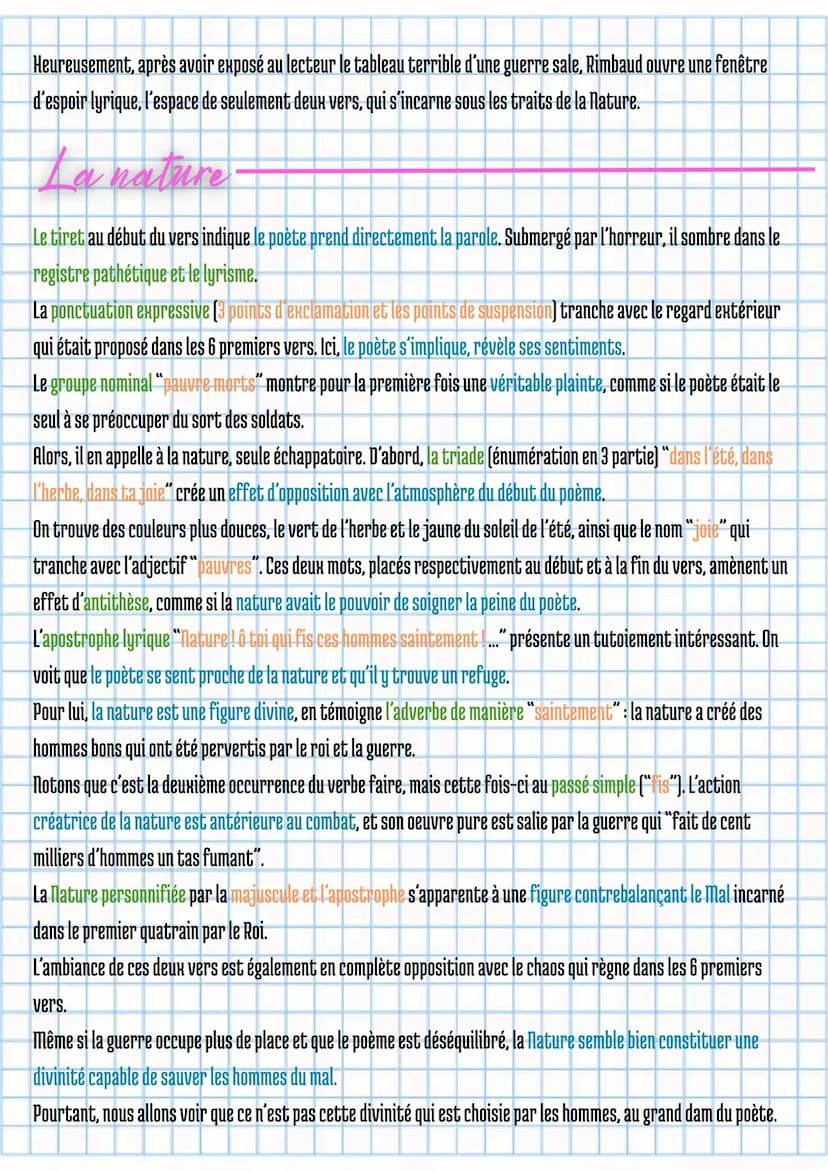 # Le Mal, Rimbaud

## Introduction

En 1870, une guerre éclair contre la Prusse secoue la France. La même année, le jeune poète Arthur Rimba