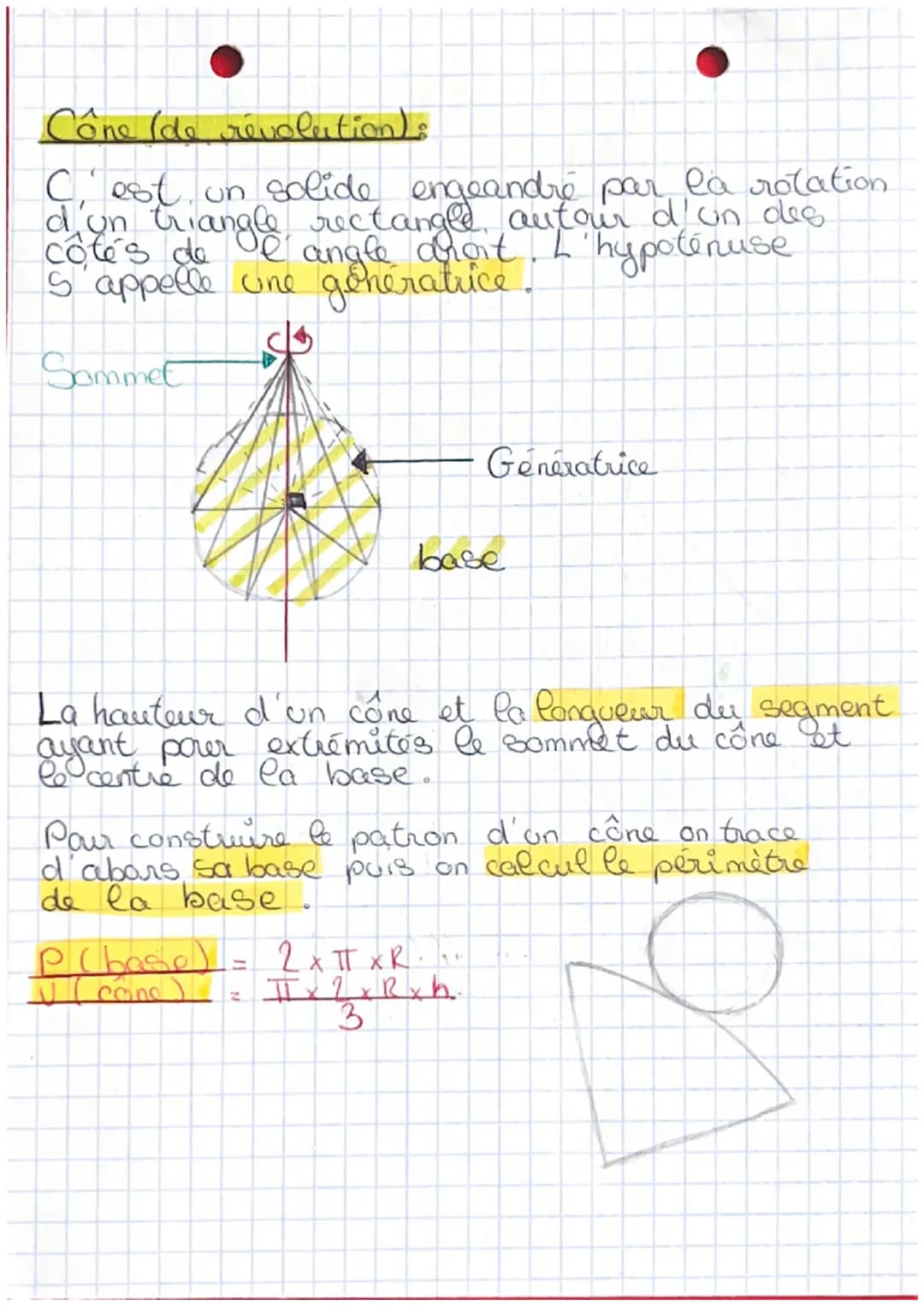 Pave droit
C'est un sofide de 6 faces qui sont des
rectangles, 8 sommets et 12 arêtes.
* Les grêtes caches sont en pointillés et
arêtes fuil