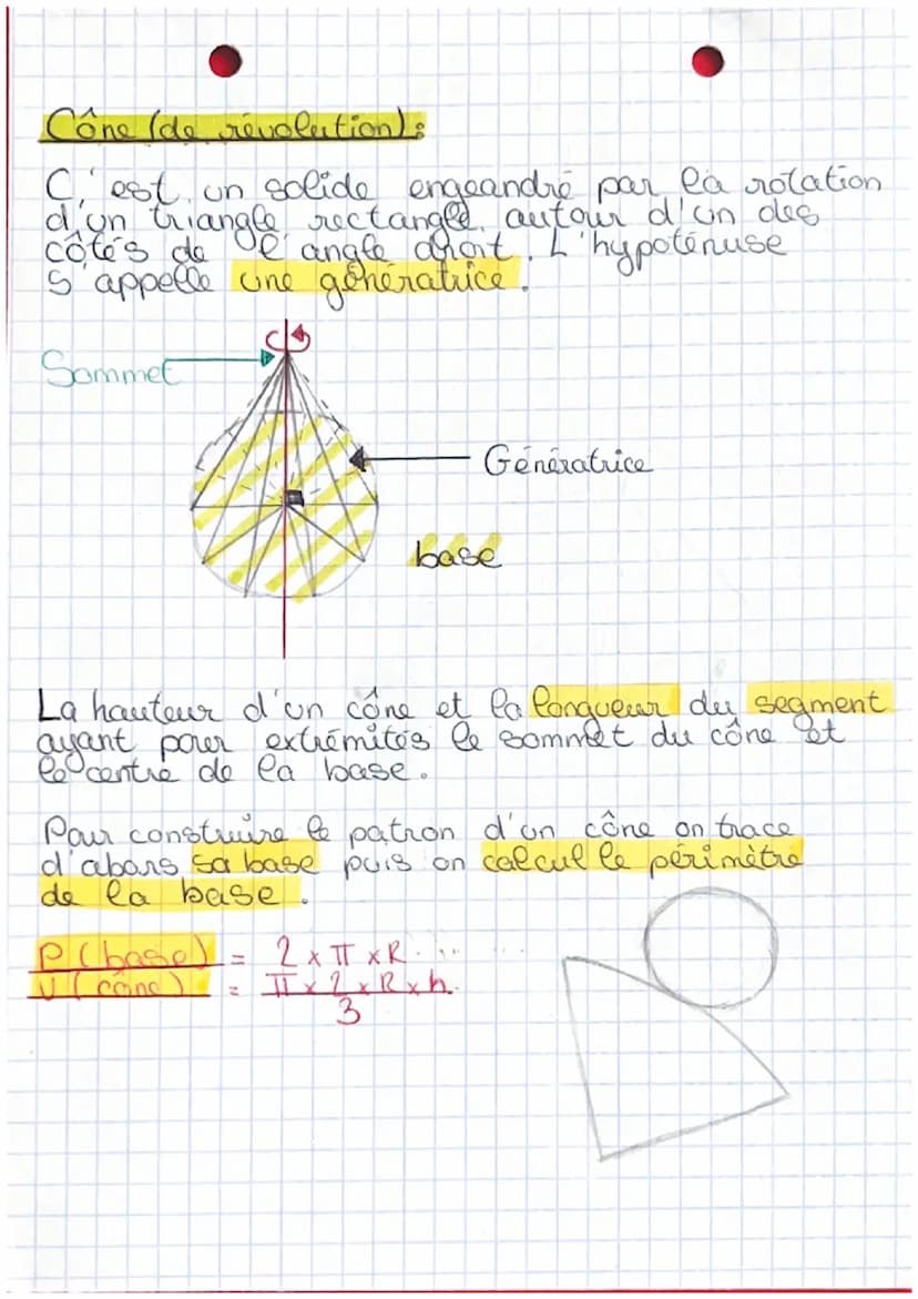 Pave droit
C'est un sofide de 6 faces qui sont des
rectangles, 8 sommets et 12 arêtes.
* Les grêtes caches sont en pointillés et
arêtes fuil