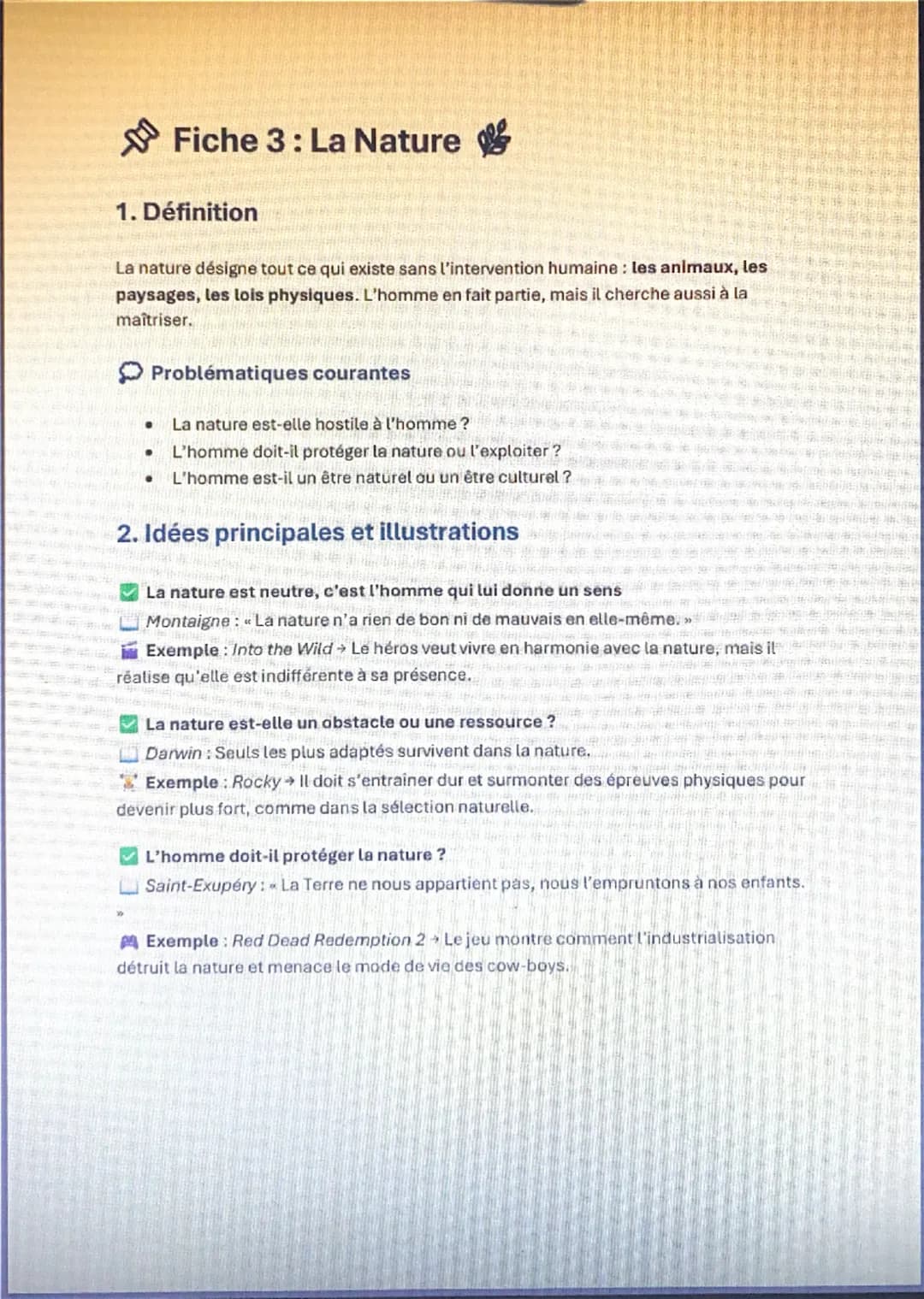 # Fiche 1: L'Art 1. Définition

L'art est une activité humaine qui vise à produire des œuvres ayant une dimension esthétique,
expressive ou 