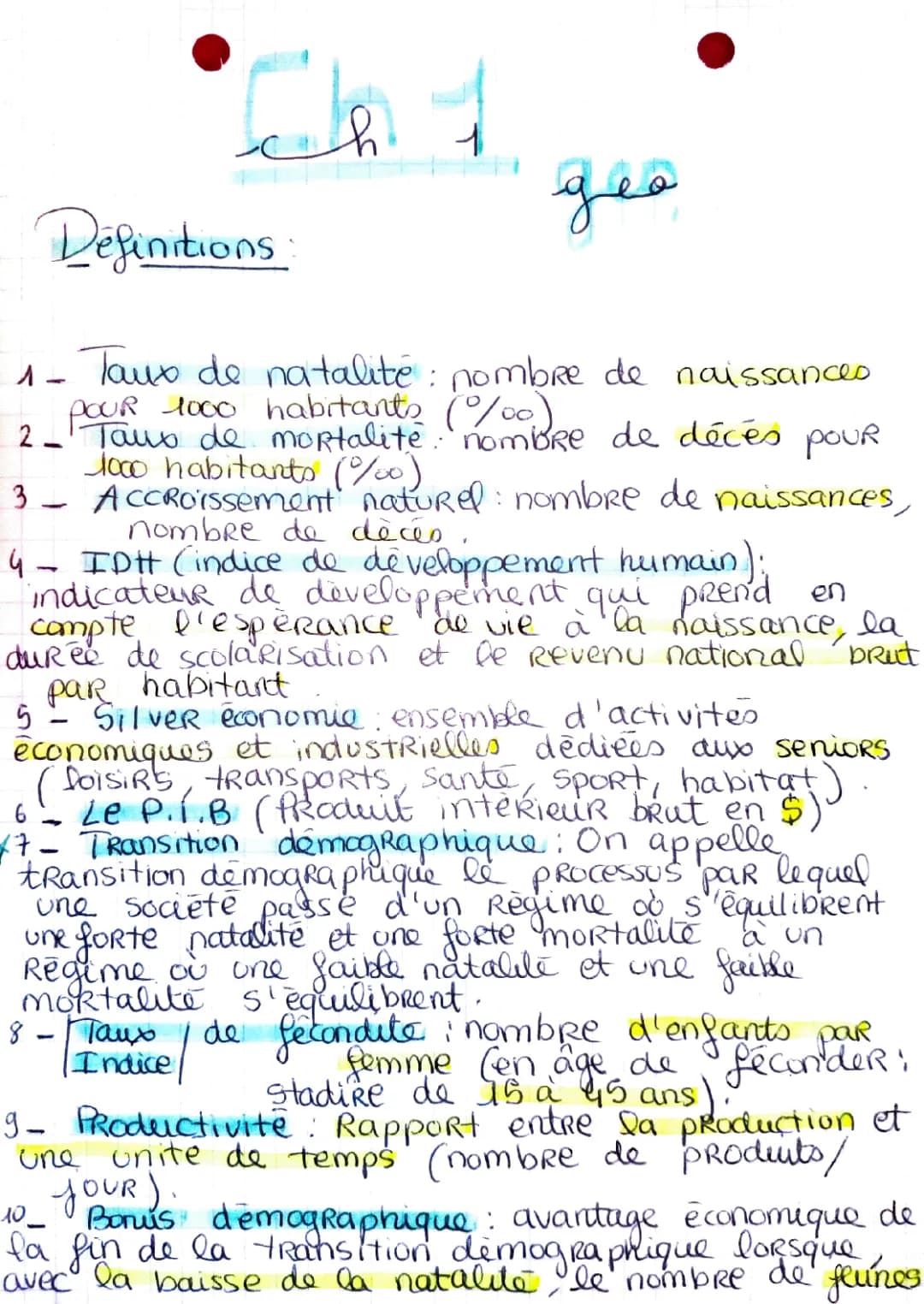 Territoires, Populations et développement 