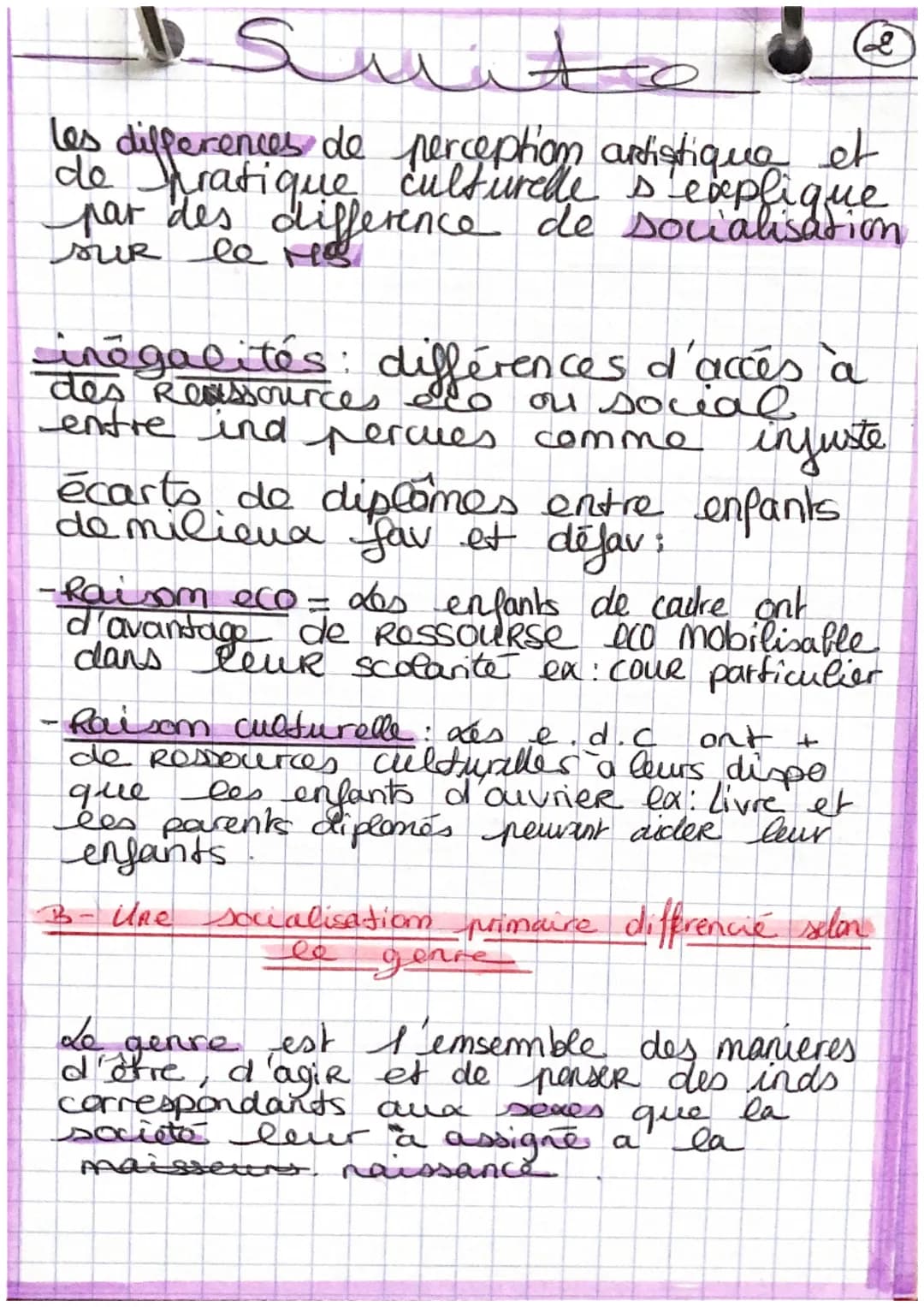 568
Chap 3
• Définitions
Socialisation = processus d'apprentissage
ayant lieu tout are long de la
bie par lequel les inds interiorissent
val